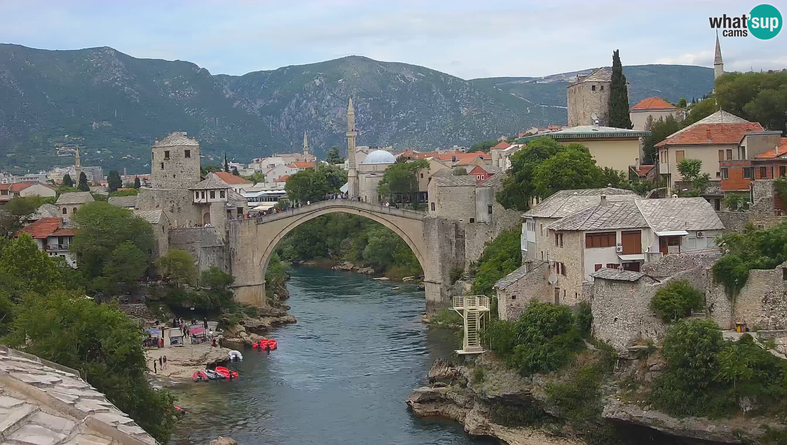 Mostar web kamera – Stari Most i rijeka Neretva – Goa Mostar