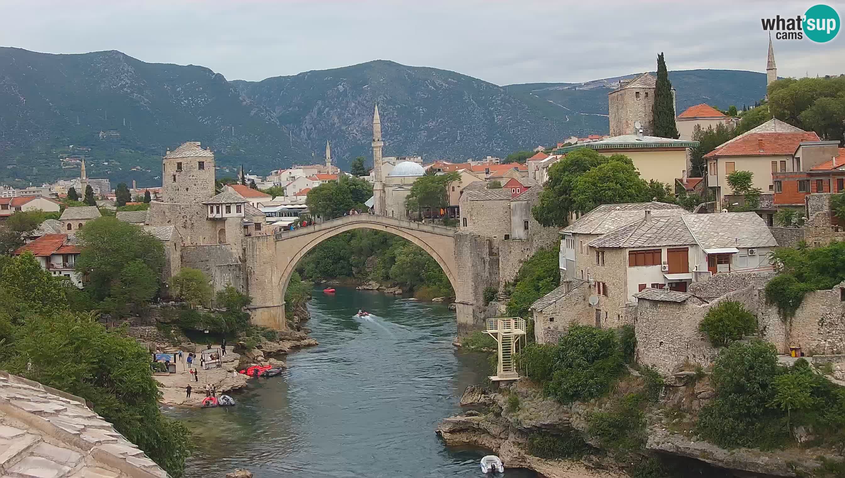 Mostar v živo – Spletna kamera na Starem mostu in reki Neretvi