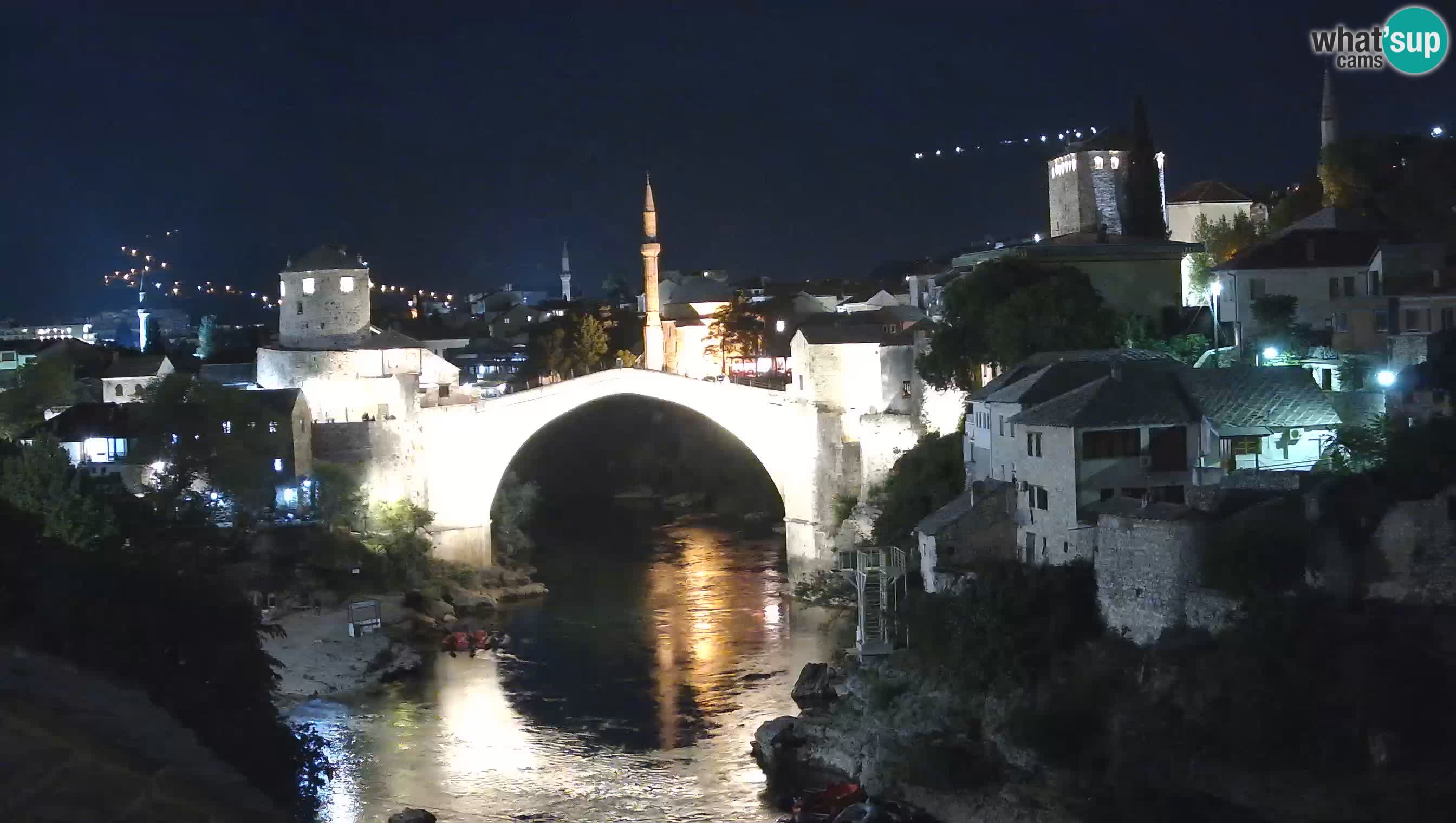 Webcam de Mostar – Le Vieux Pont sur la rivière Neretva