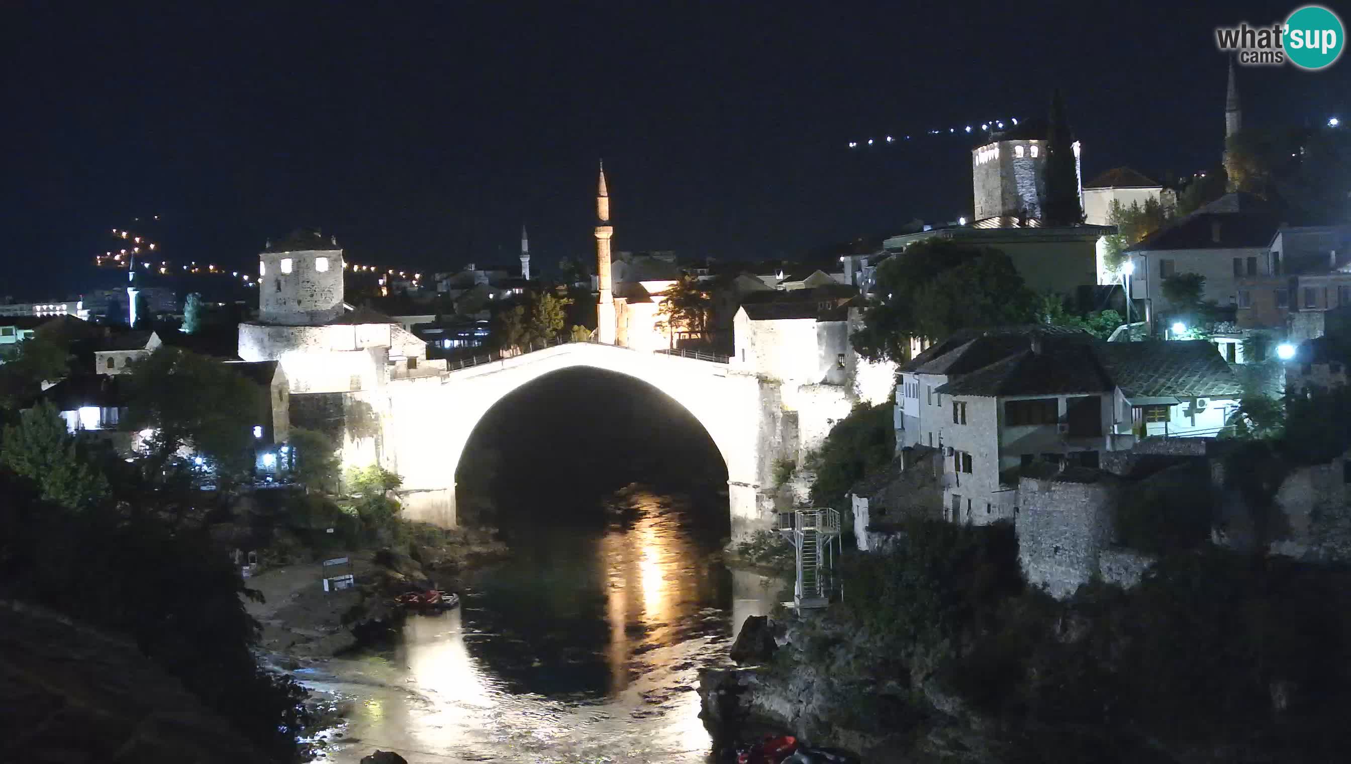 Mostar live – Webcam auf die Alte Brücke (Stari Most) und den Fluss Neretva