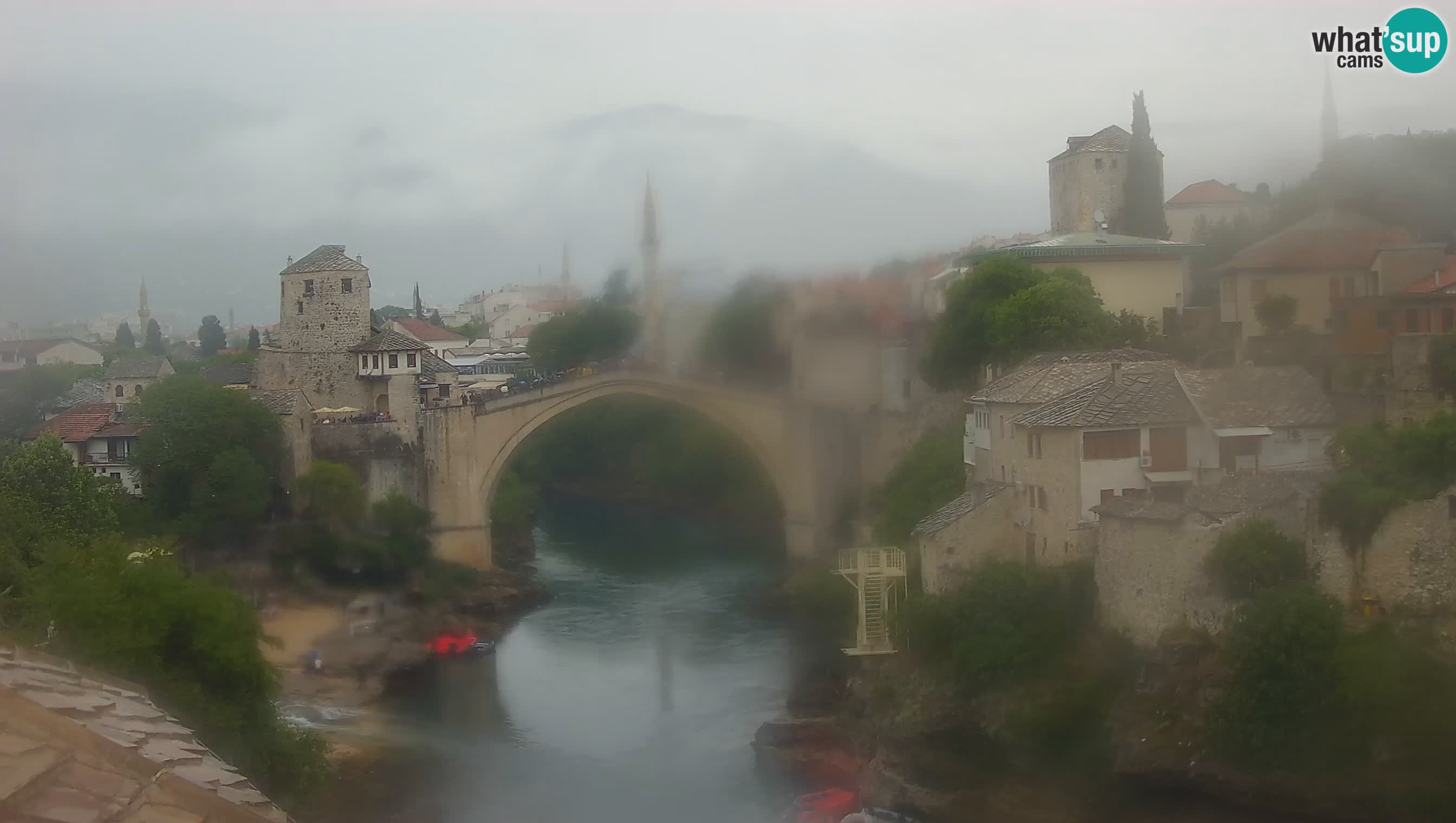 Webcam de Mostar – Le Vieux Pont sur la rivière Neretva