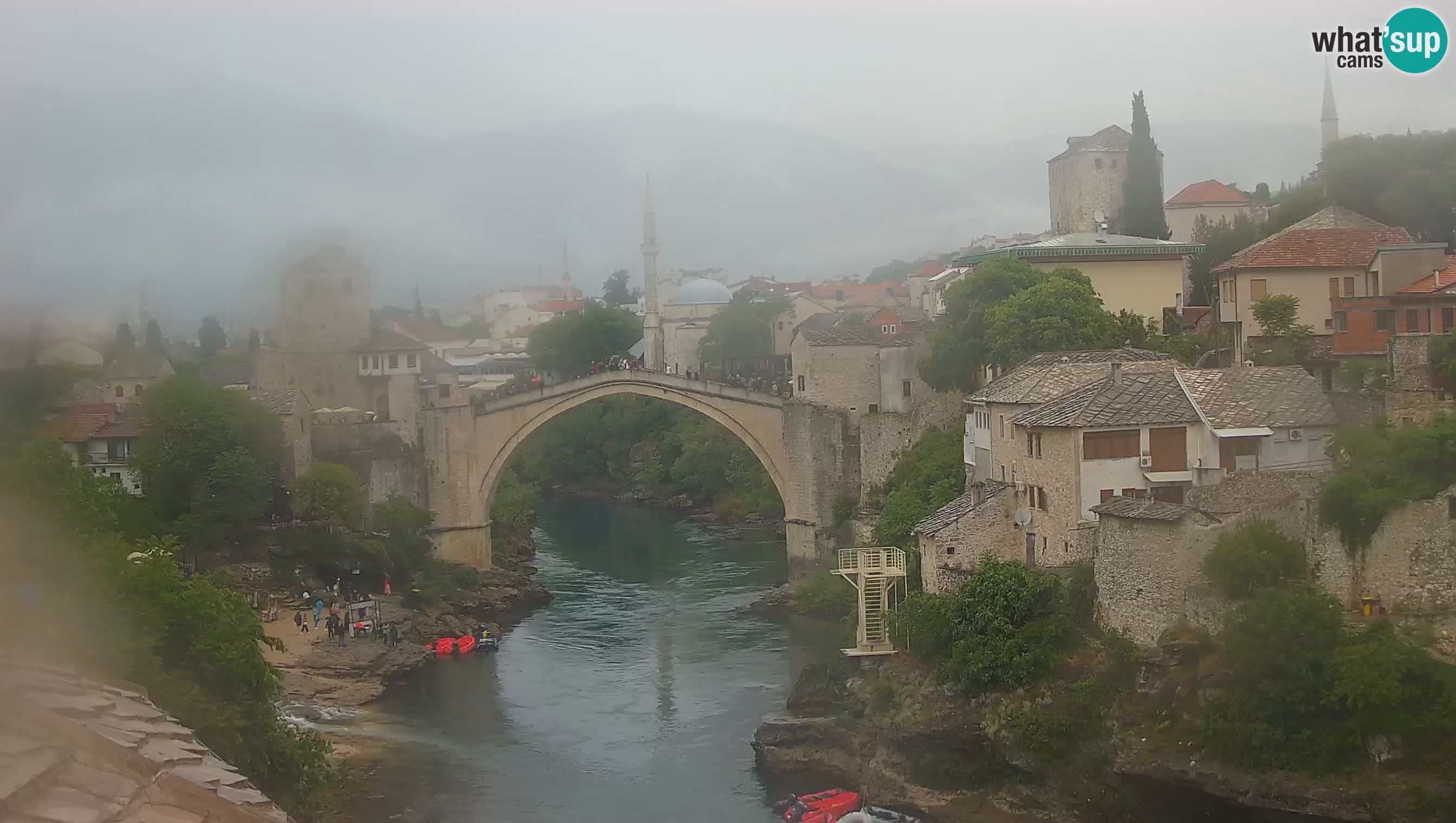 Cámara web de Mostar – El Viejo Puente sobre el río Neretva