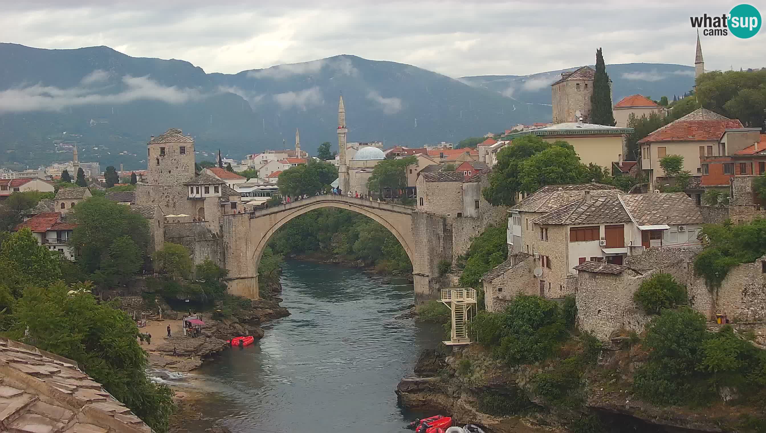 Mostar web kamera – Stari Most i rijeka Neretva – Goa Mostar