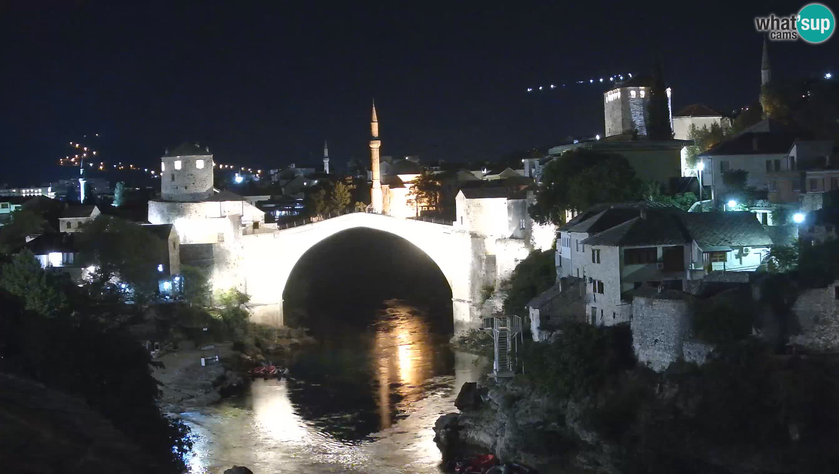 Mostar live – Webcam auf die Alte Brücke (Stari Most) und den Fluss Neretva