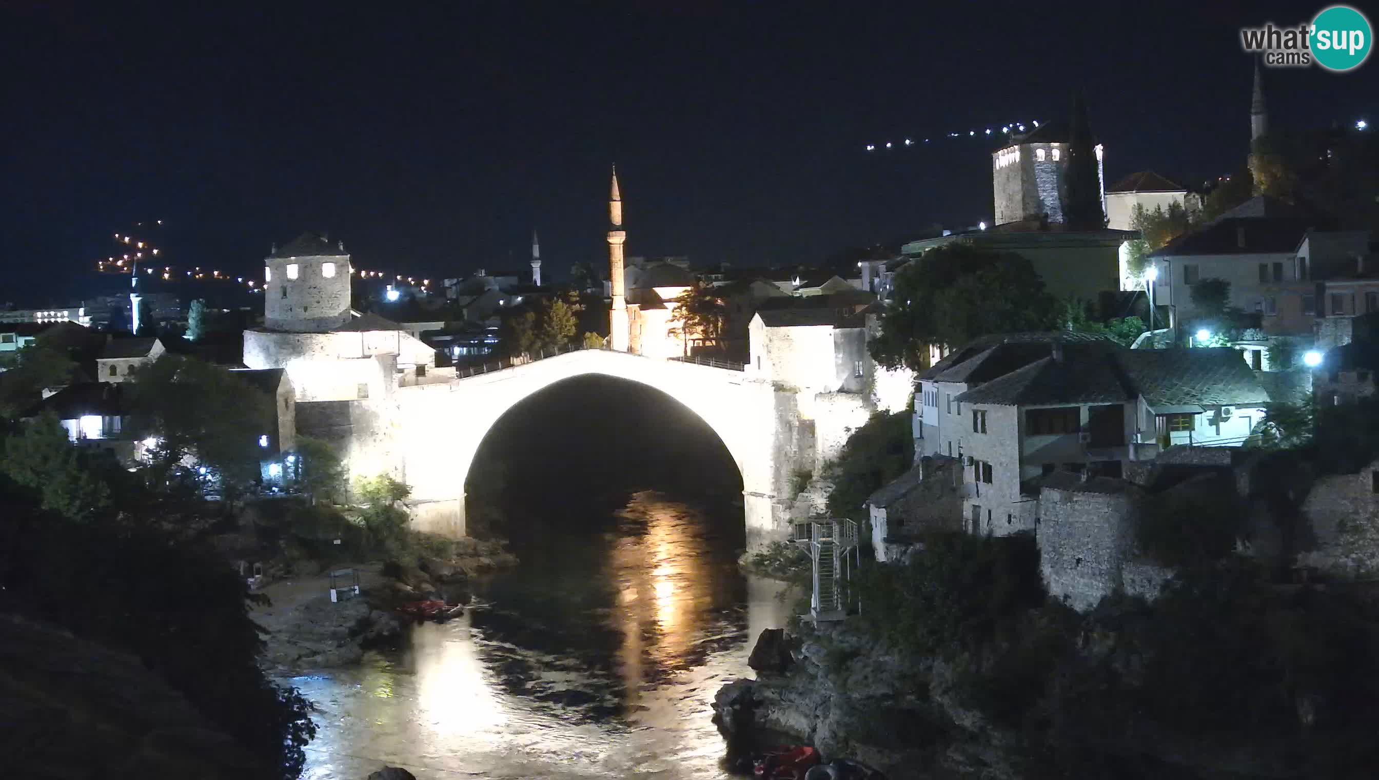 Webcam de Mostar – Le Vieux Pont sur la rivière Neretva