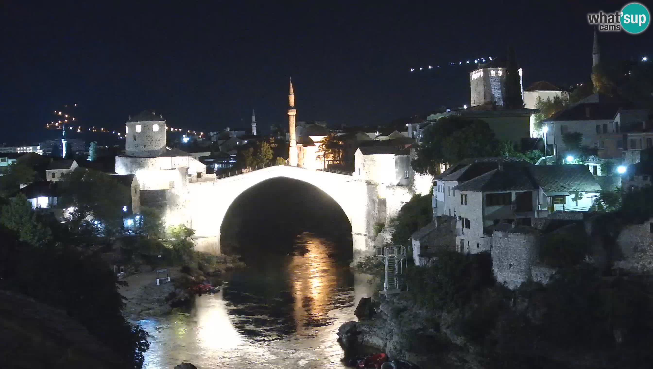 Webcam de Mostar – Le Vieux Pont sur la rivière Neretva