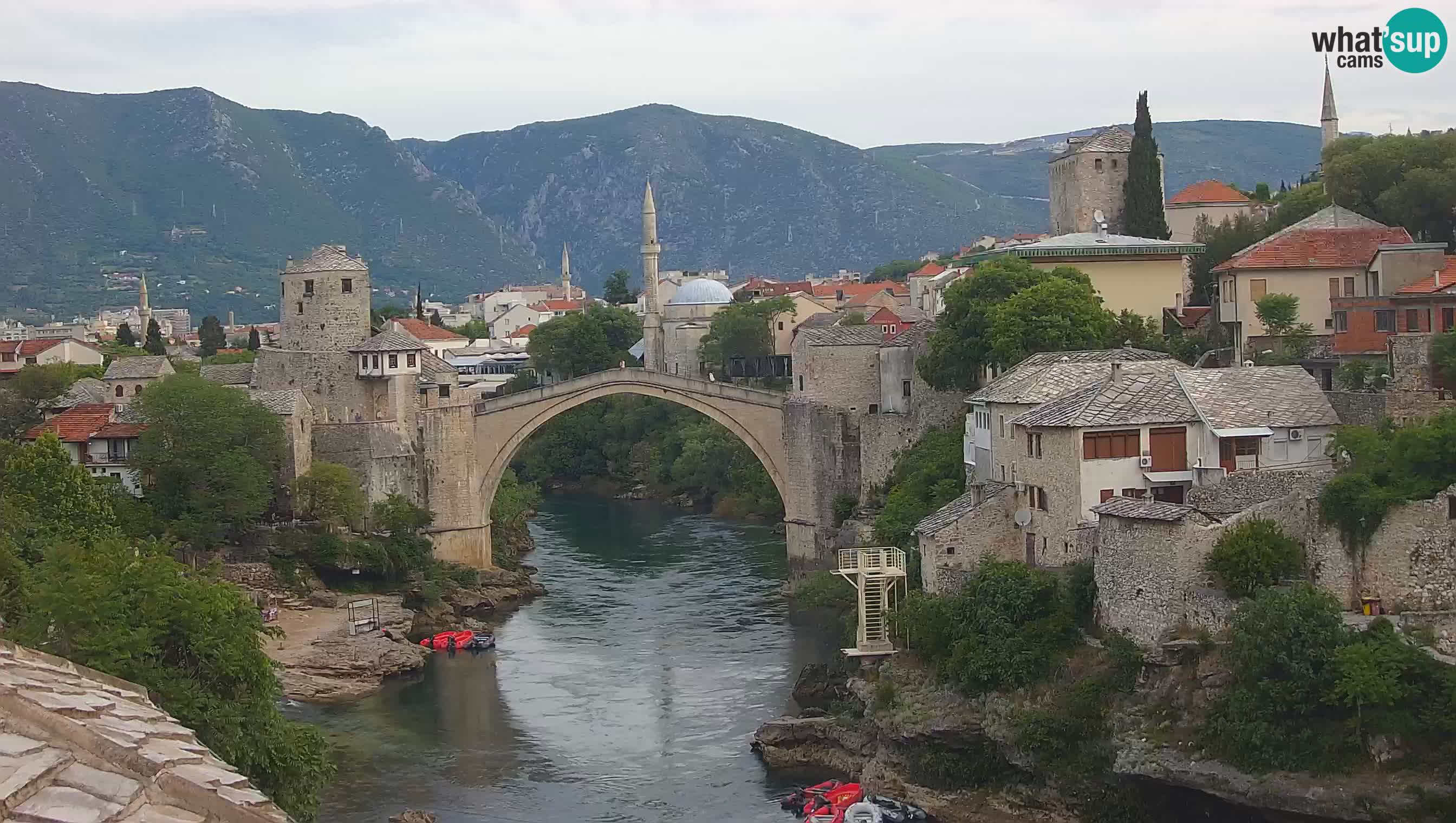 Live Webcam of Mostar – Stari Most (Old Bridge) and Neretva River