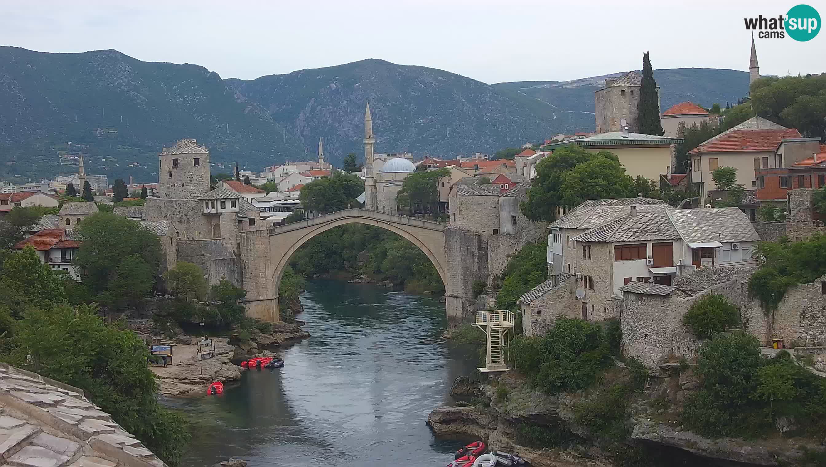 Live Webcam of Mostar – Stari Most (Old Bridge) and Neretva River
