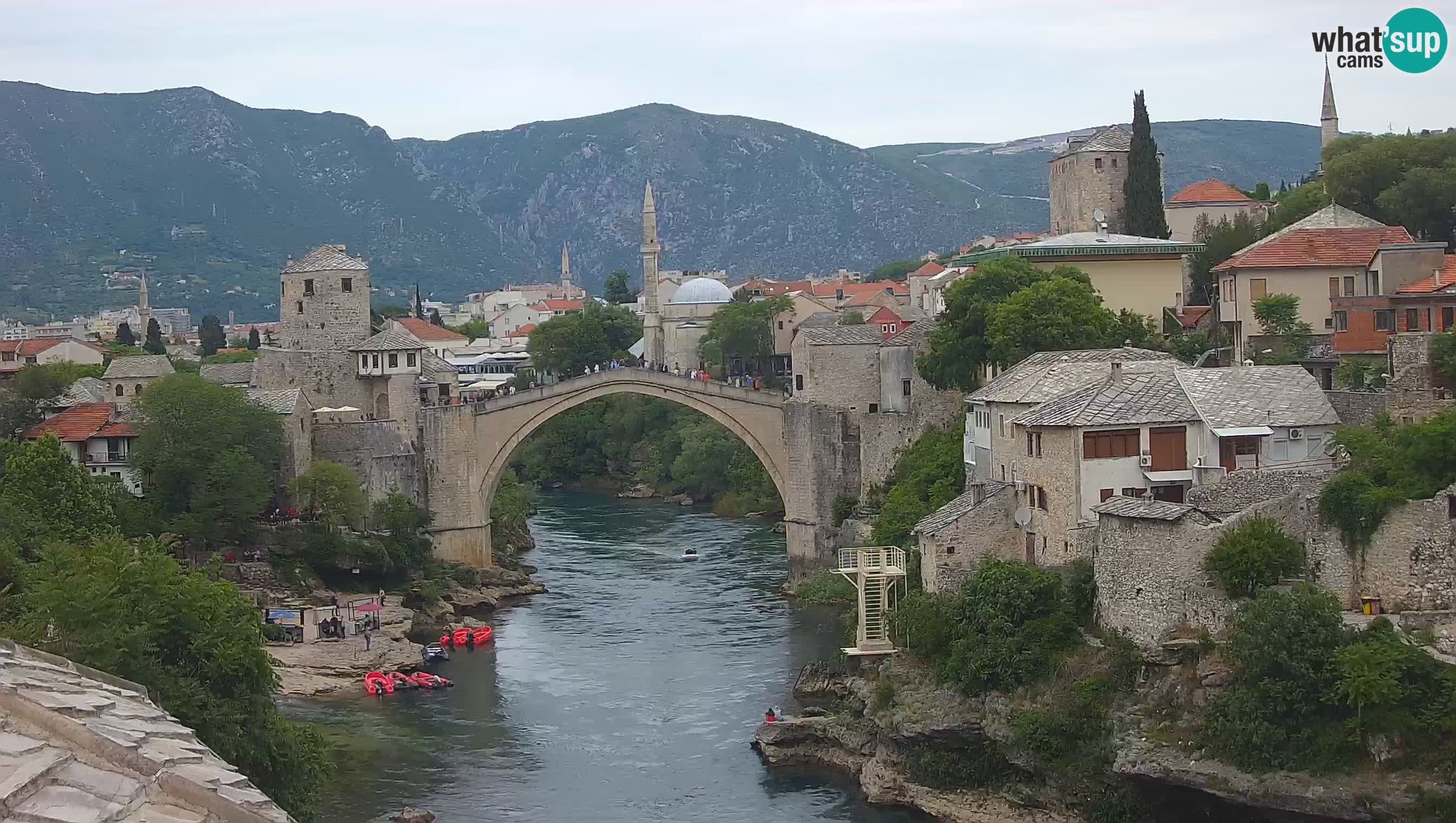Mostar v živo – Spletna kamera na Starem mostu in reki Neretvi