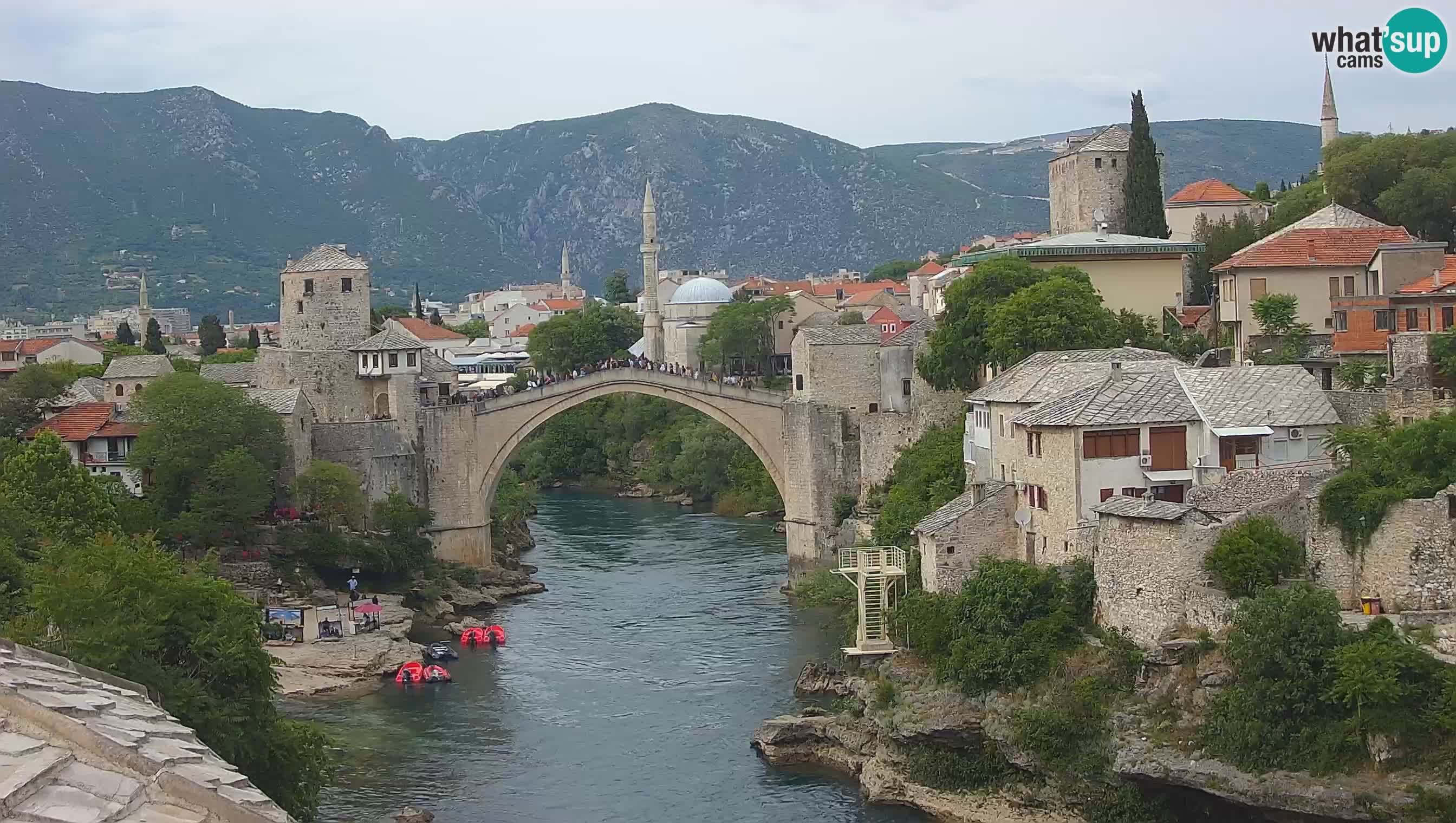Live Webcam of Mostar – Stari Most (Old Bridge) and Neretva River