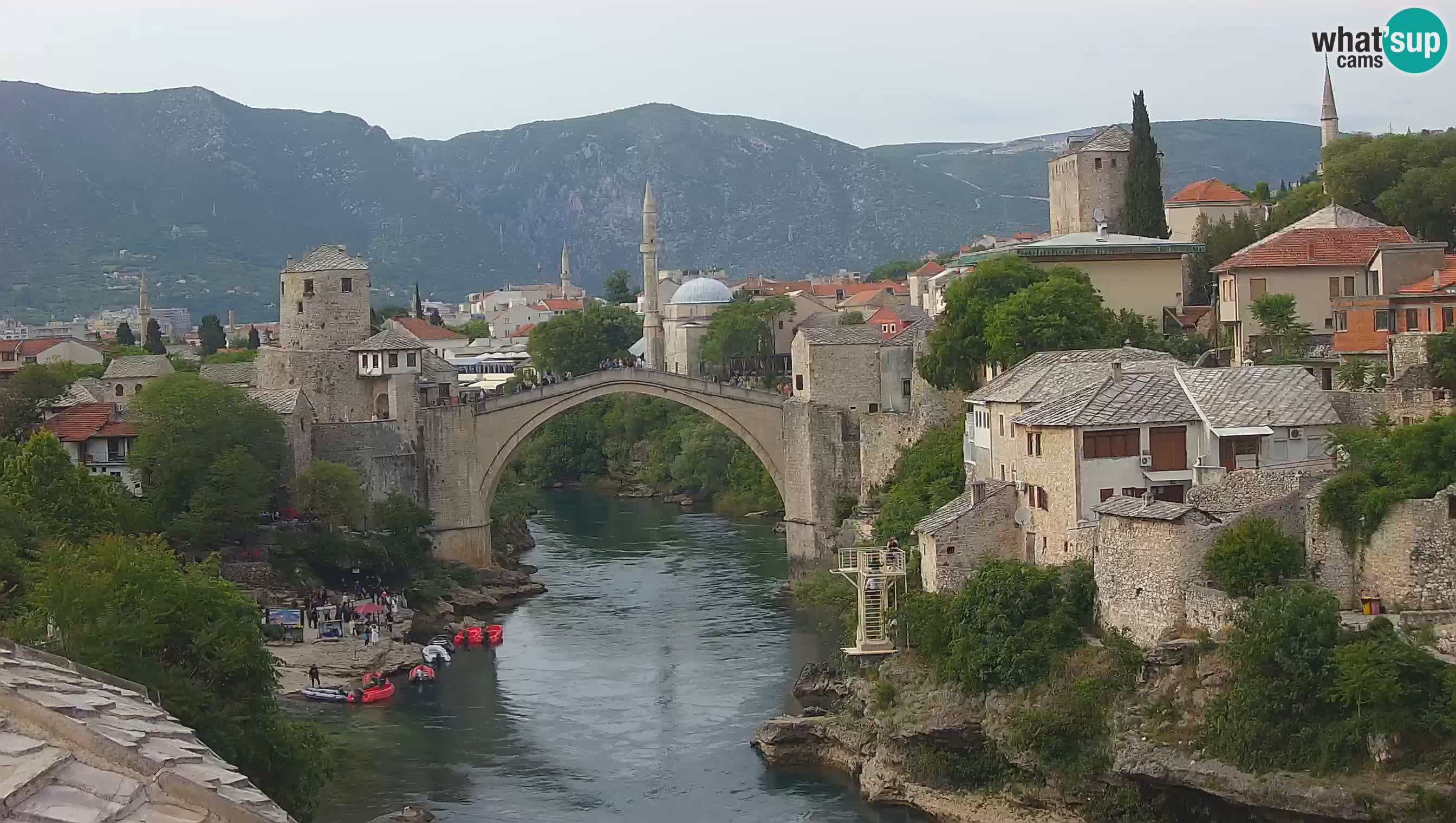Mostar web kamera – Stari Most i rijeka Neretva – Goa Mostar
