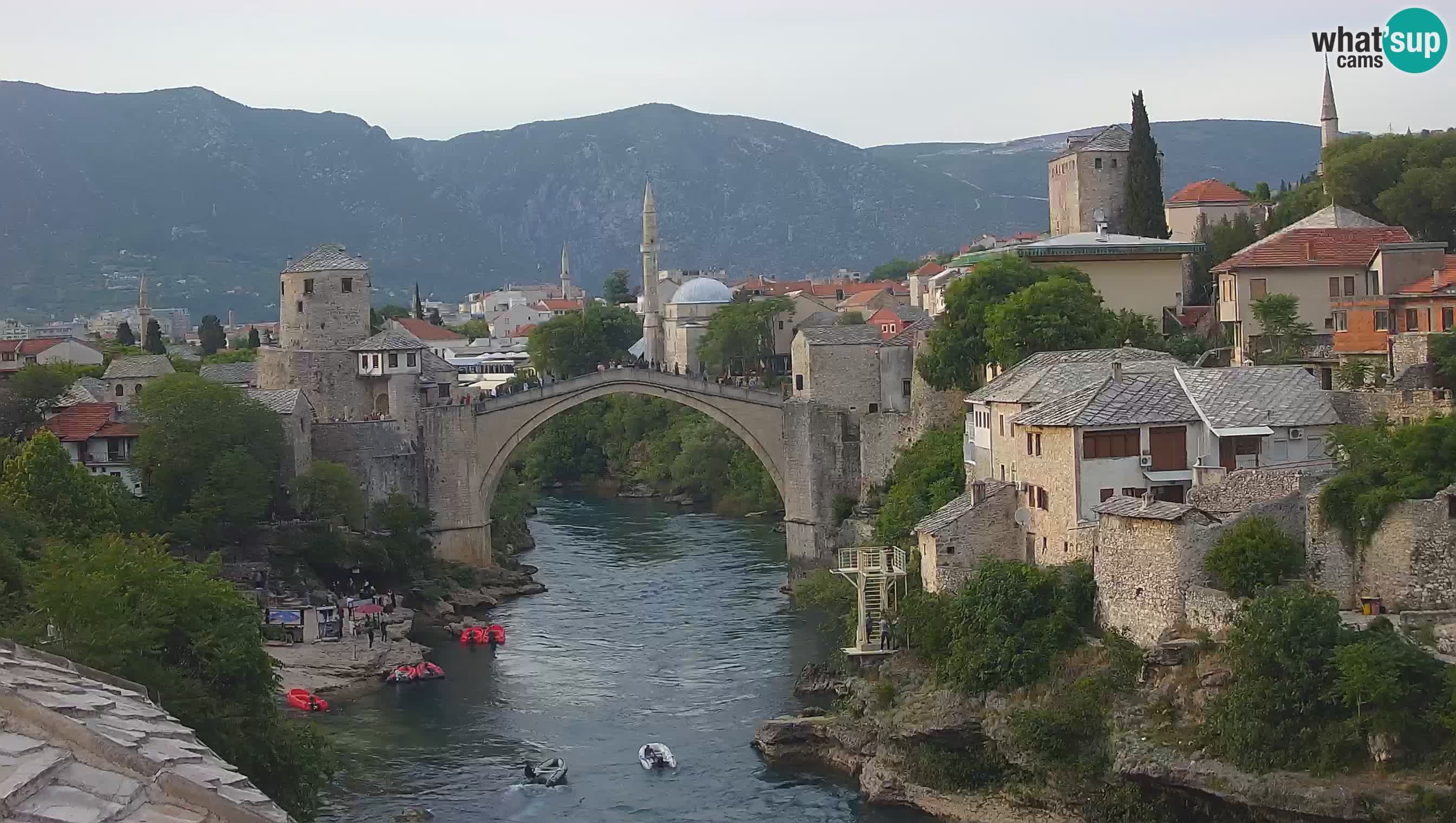 Mostar web kamera – Stari Most i rijeka Neretva – Goa Mostar