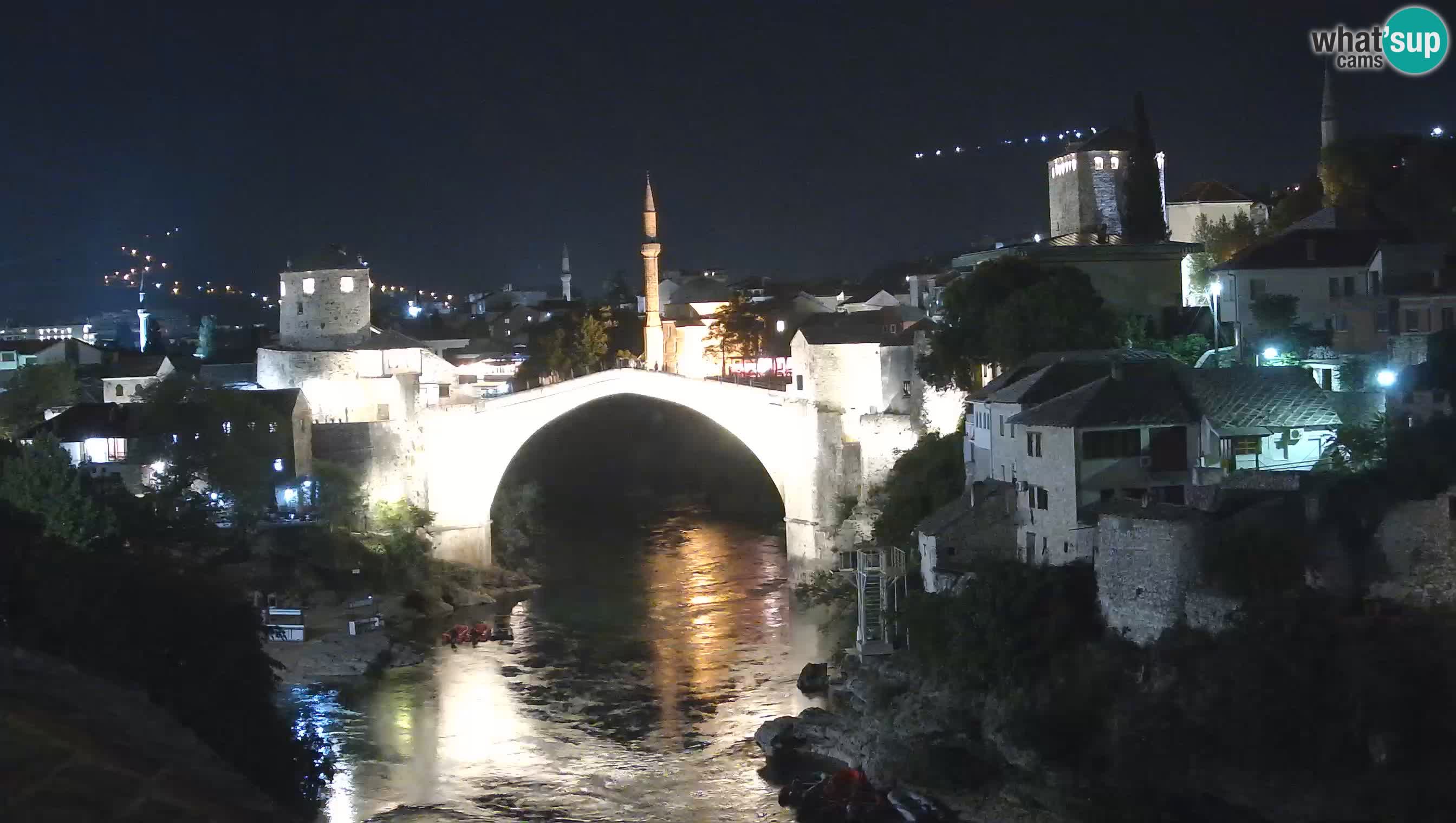 Webcam de Mostar – Le Vieux Pont sur la rivière Neretva