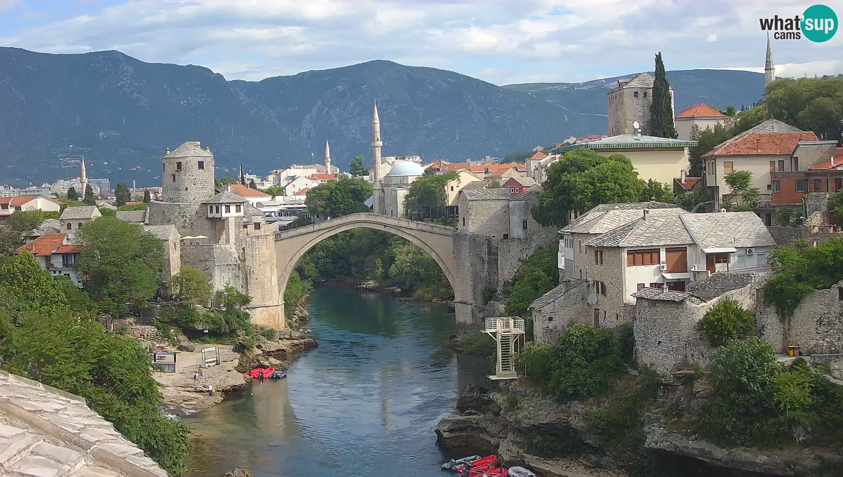 Mostar web kamera – Stari Most i rijeka Neretva – Goa Mostar