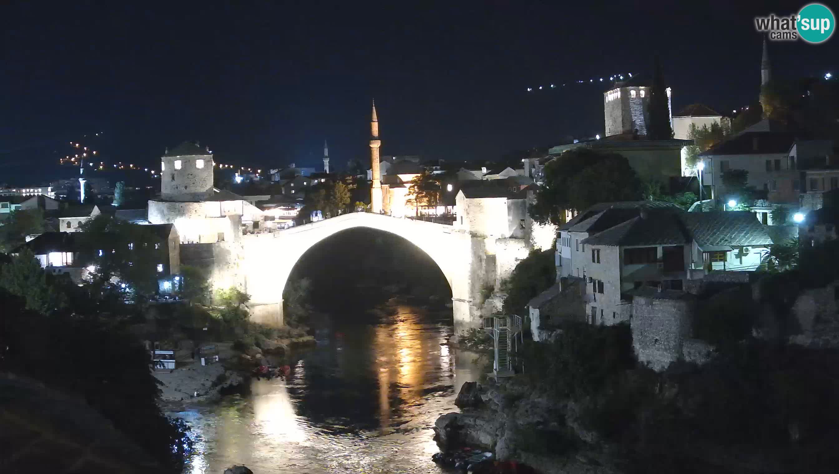 Webcam de Mostar – Le Vieux Pont sur la rivière Neretva