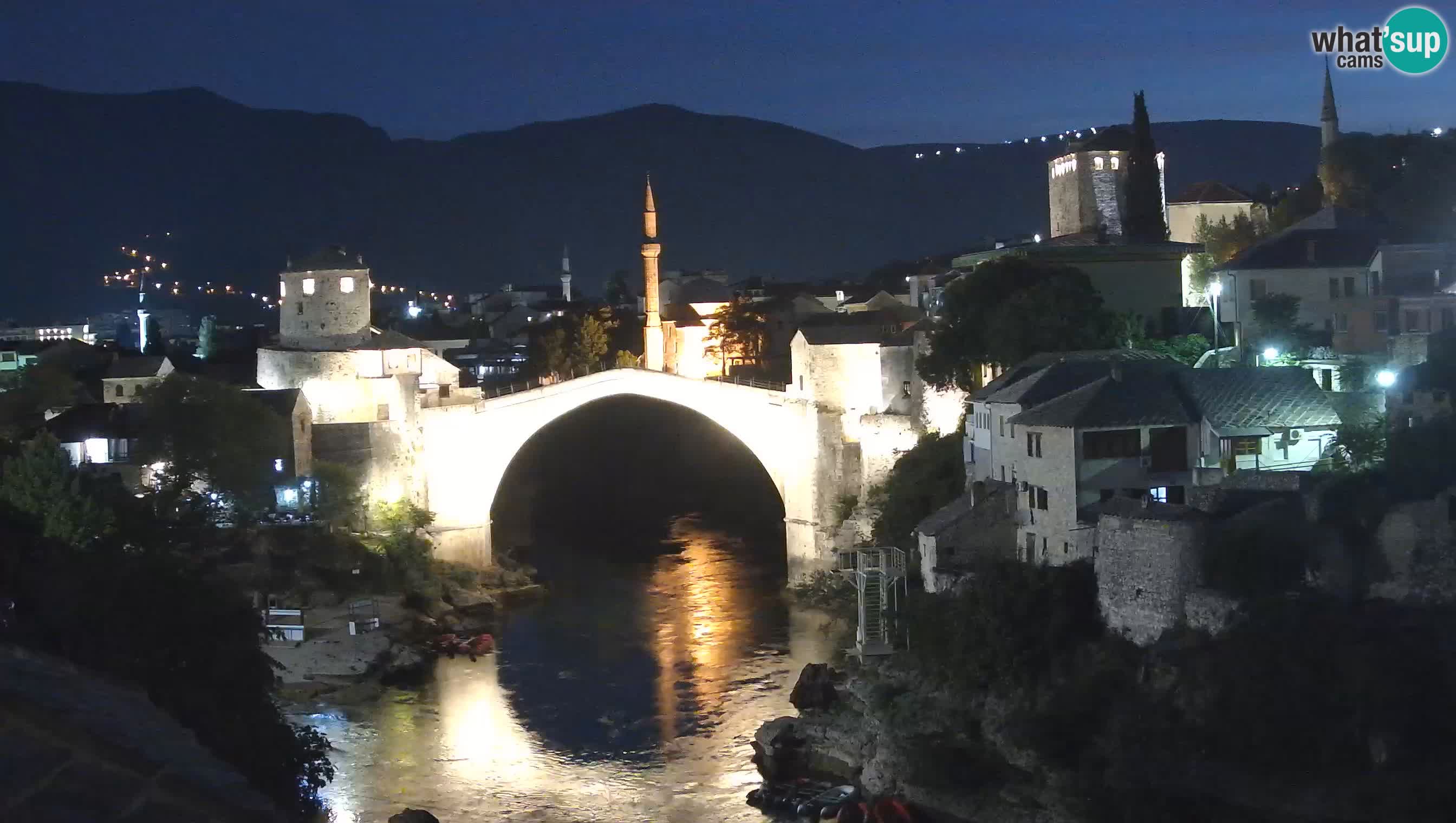Mostar live – Webcam auf die Alte Brücke (Stari Most) und den Fluss Neretva