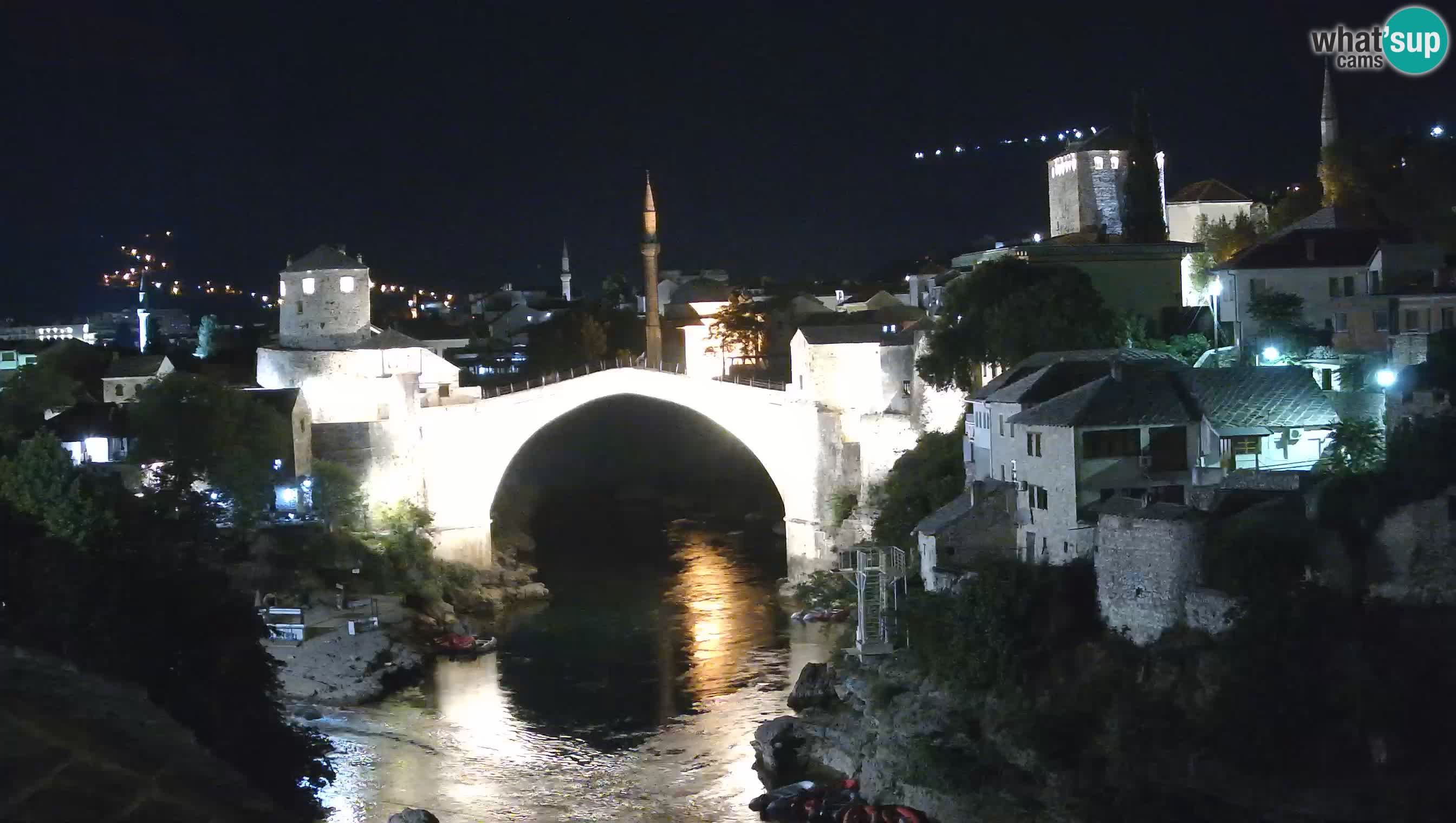 Mostar live – Webcam auf die Alte Brücke (Stari Most) und den Fluss Neretva