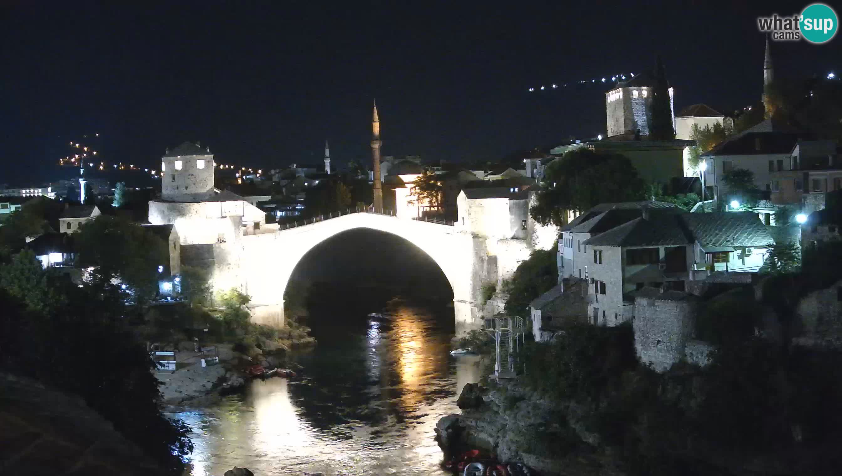 Mostar live – Webcam auf die Alte Brücke (Stari Most) und den Fluss Neretva