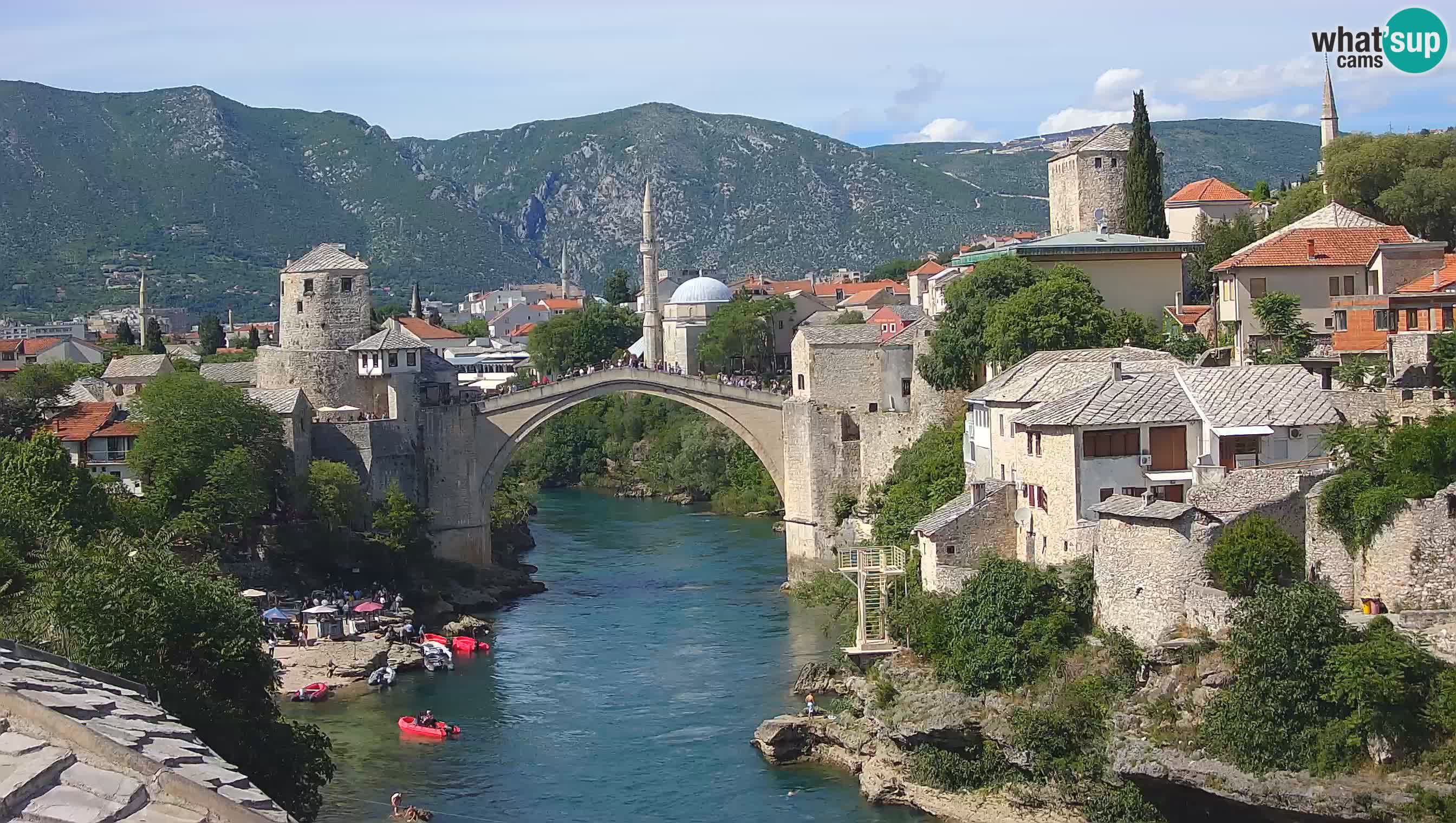 Mostar v živo – Spletna kamera na Starem mostu in reki Neretvi
