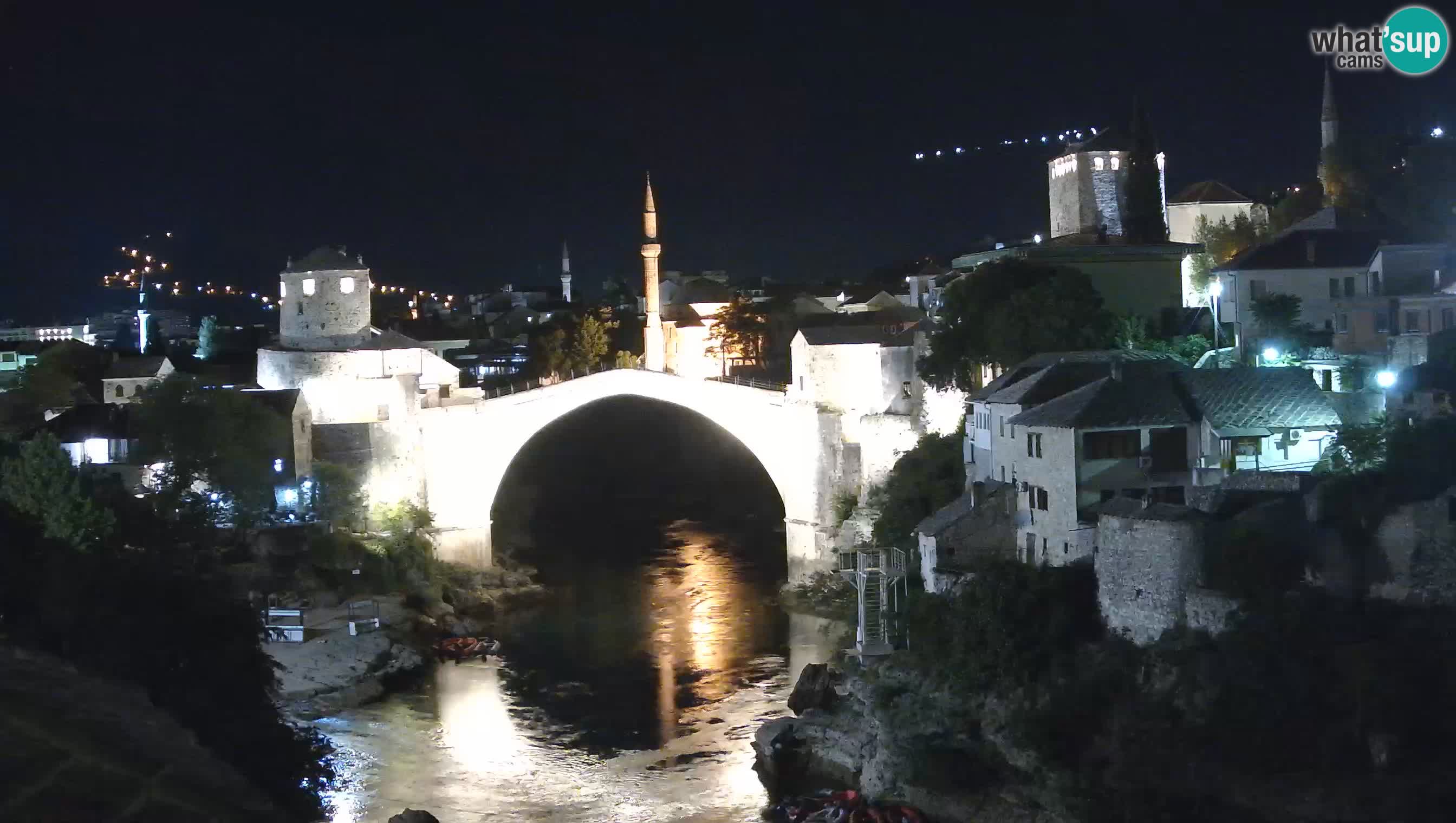 Mostar live – Webcam auf die Alte Brücke (Stari Most) und den Fluss Neretva