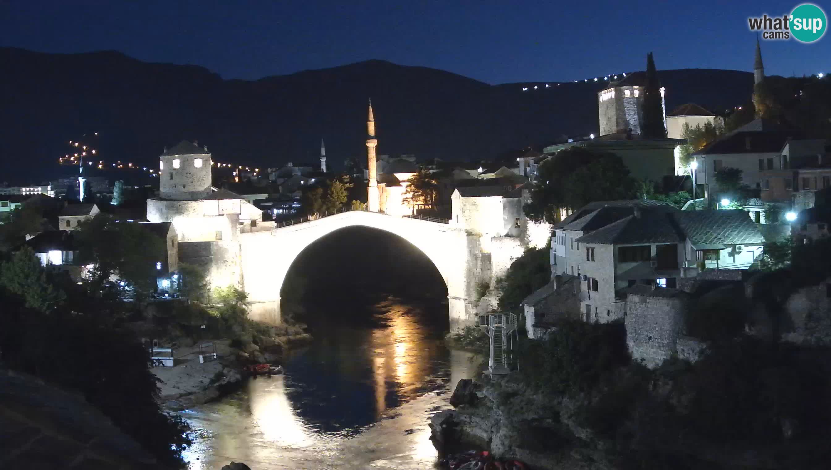 Webcam de Mostar – Le Vieux Pont sur la rivière Neretva