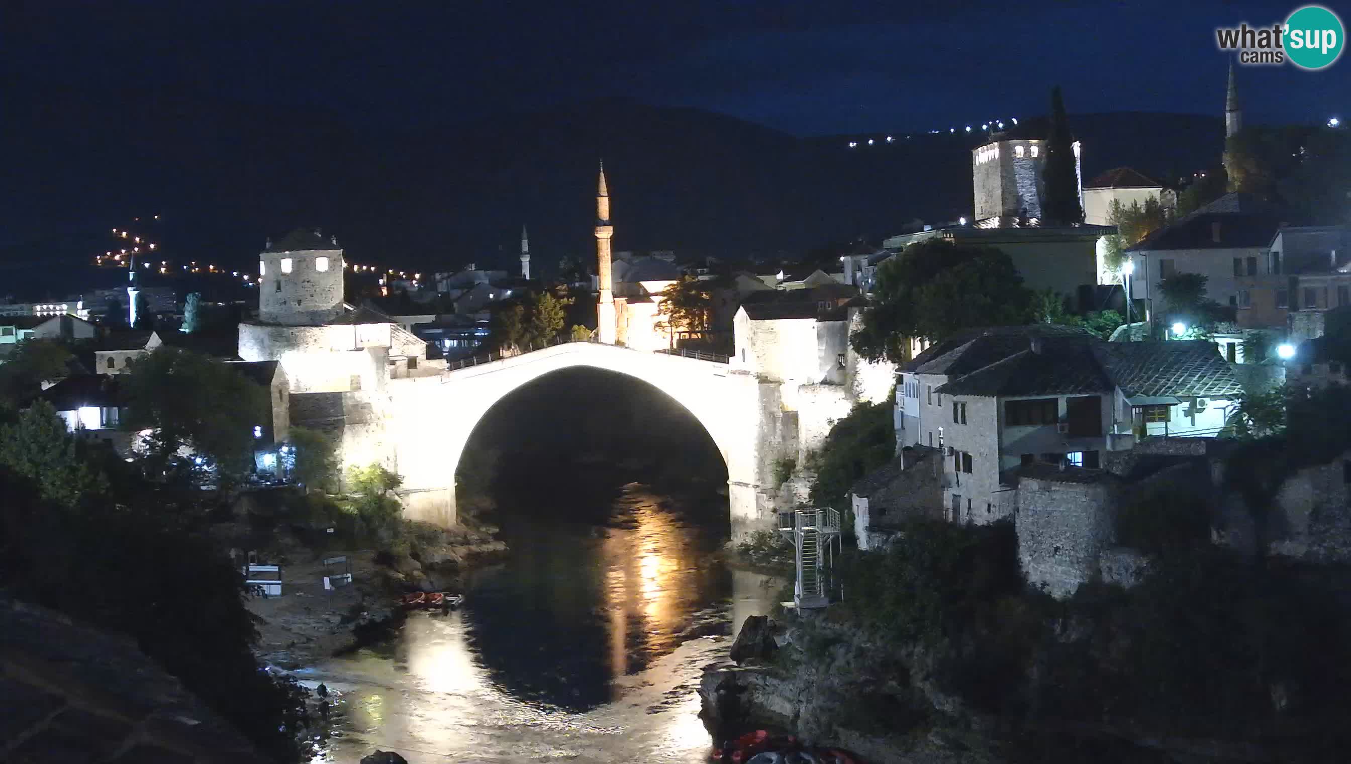Webcam de Mostar – Le Vieux Pont sur la rivière Neretva
