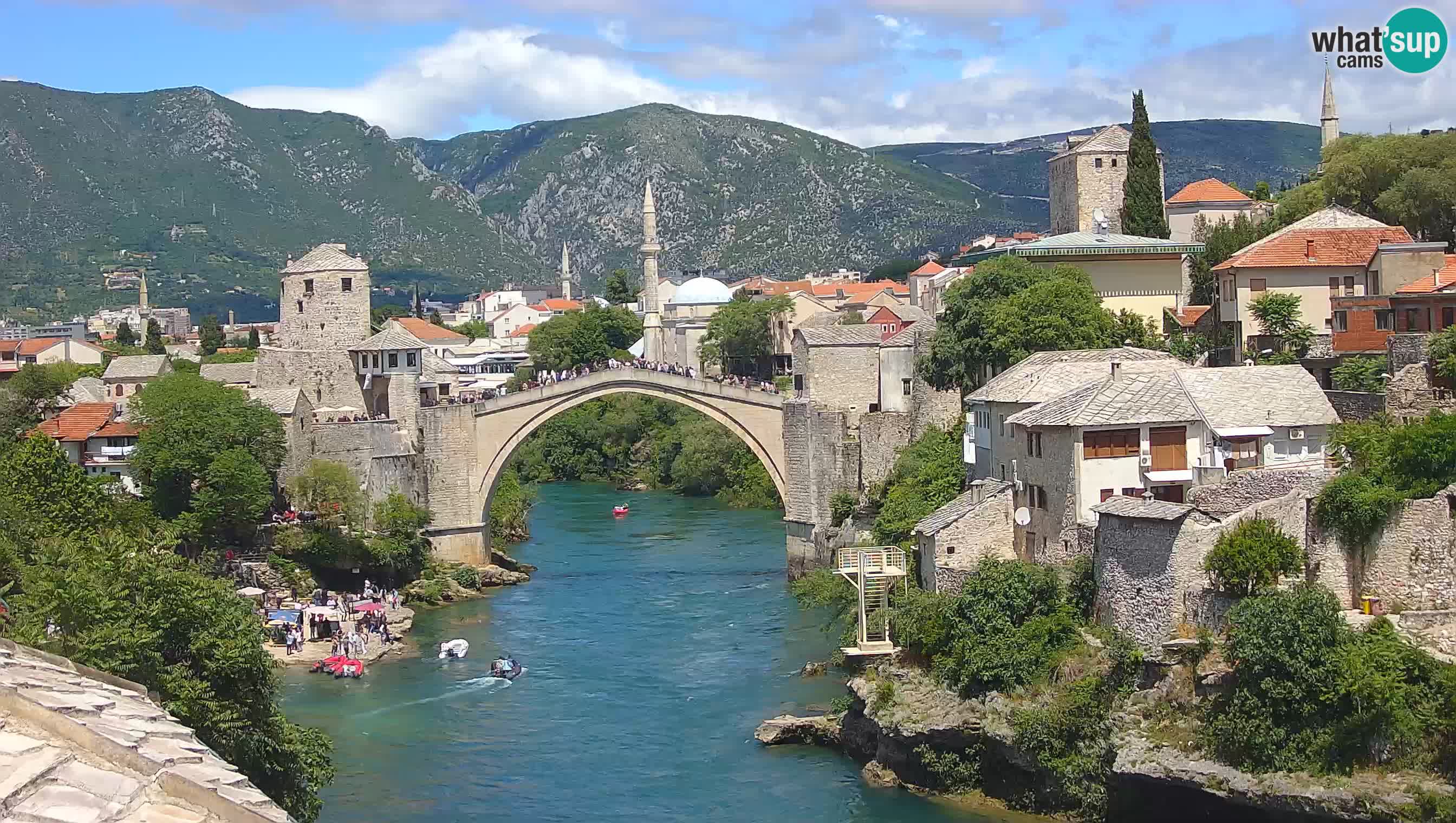 Mostar web kamera – Stari Most i rijeka Neretva – Goa Mostar