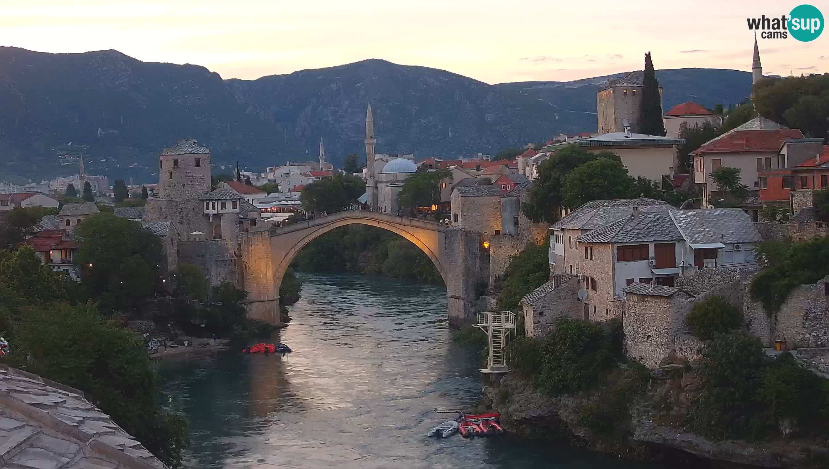 Mostar web kamera – Stari Most i rijeka Neretva – Goa Mostar
