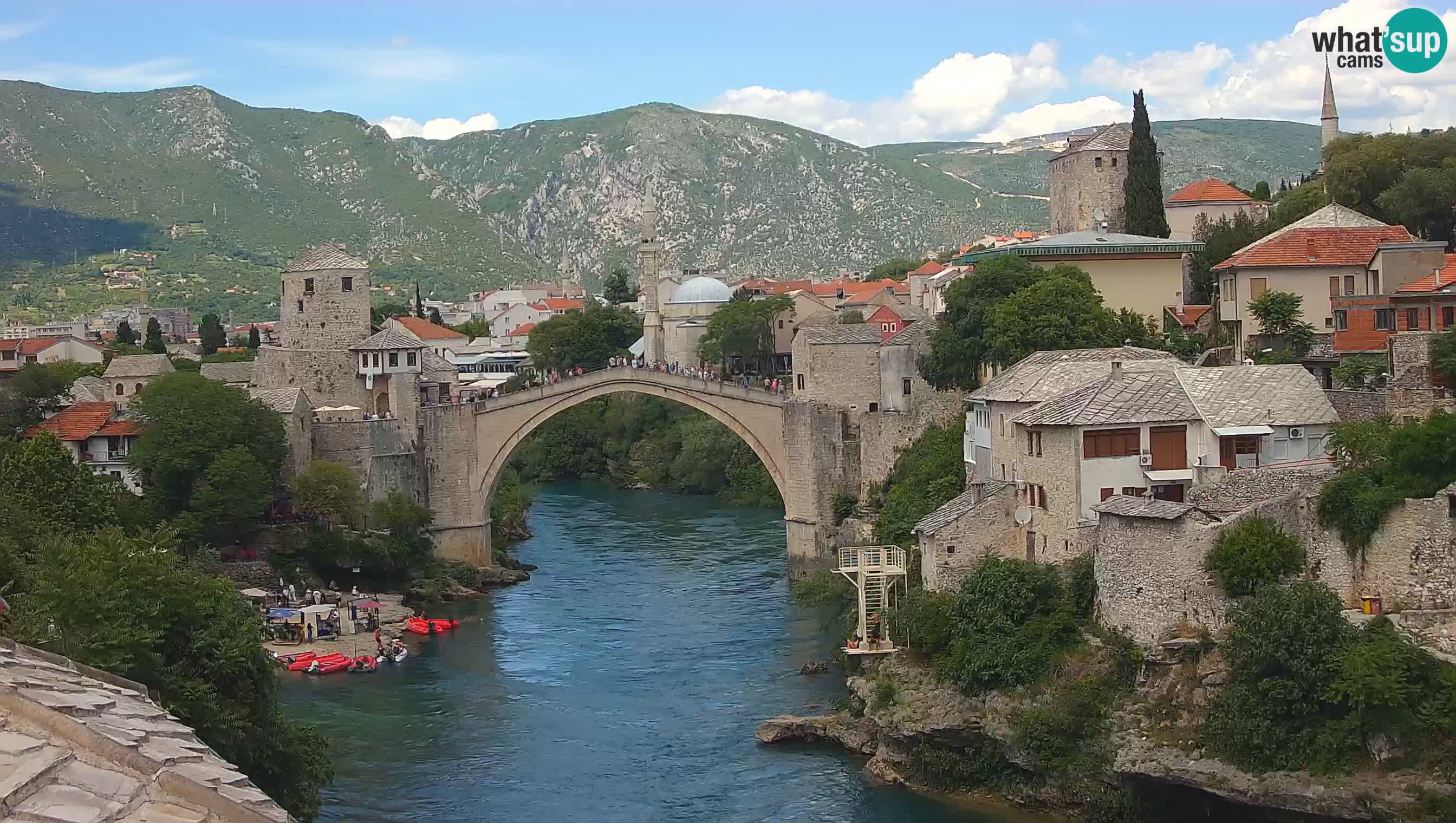 Mostar web kamera – Stari Most i rijeka Neretva – Goa Mostar
