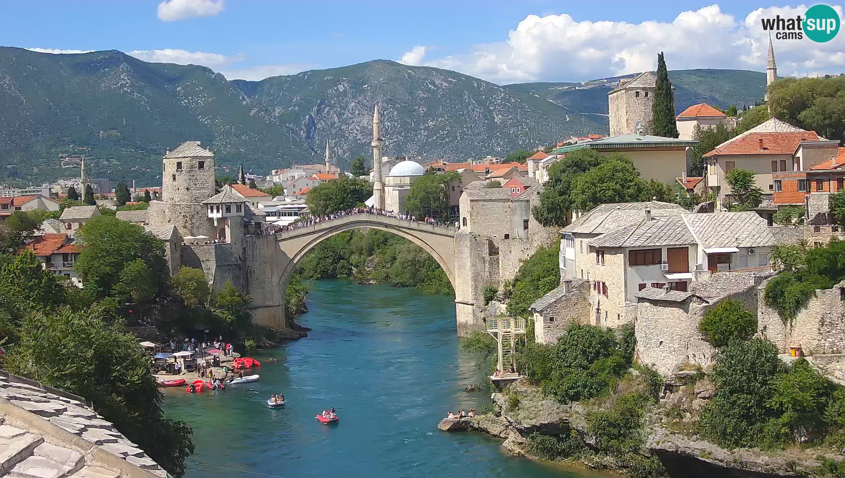 Mostar webcam – LIVE Old Bridge and Neretva river