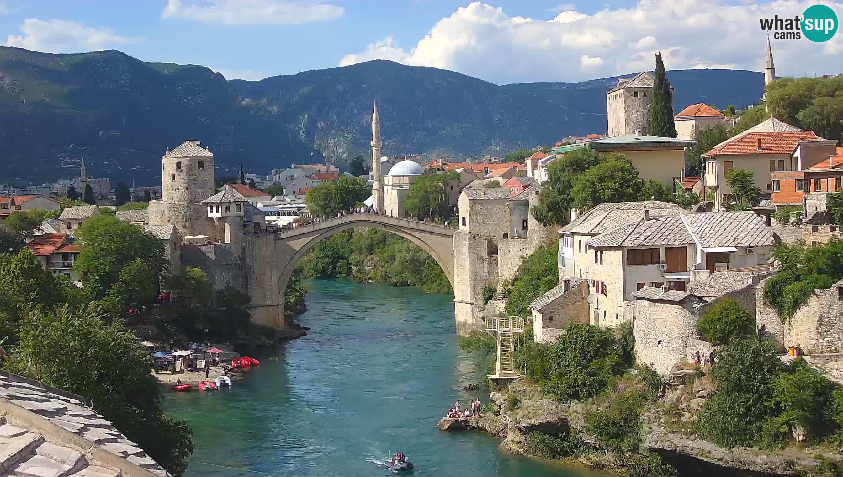 Cámara web de Mostar – El Viejo Puente sobre el río Neretva