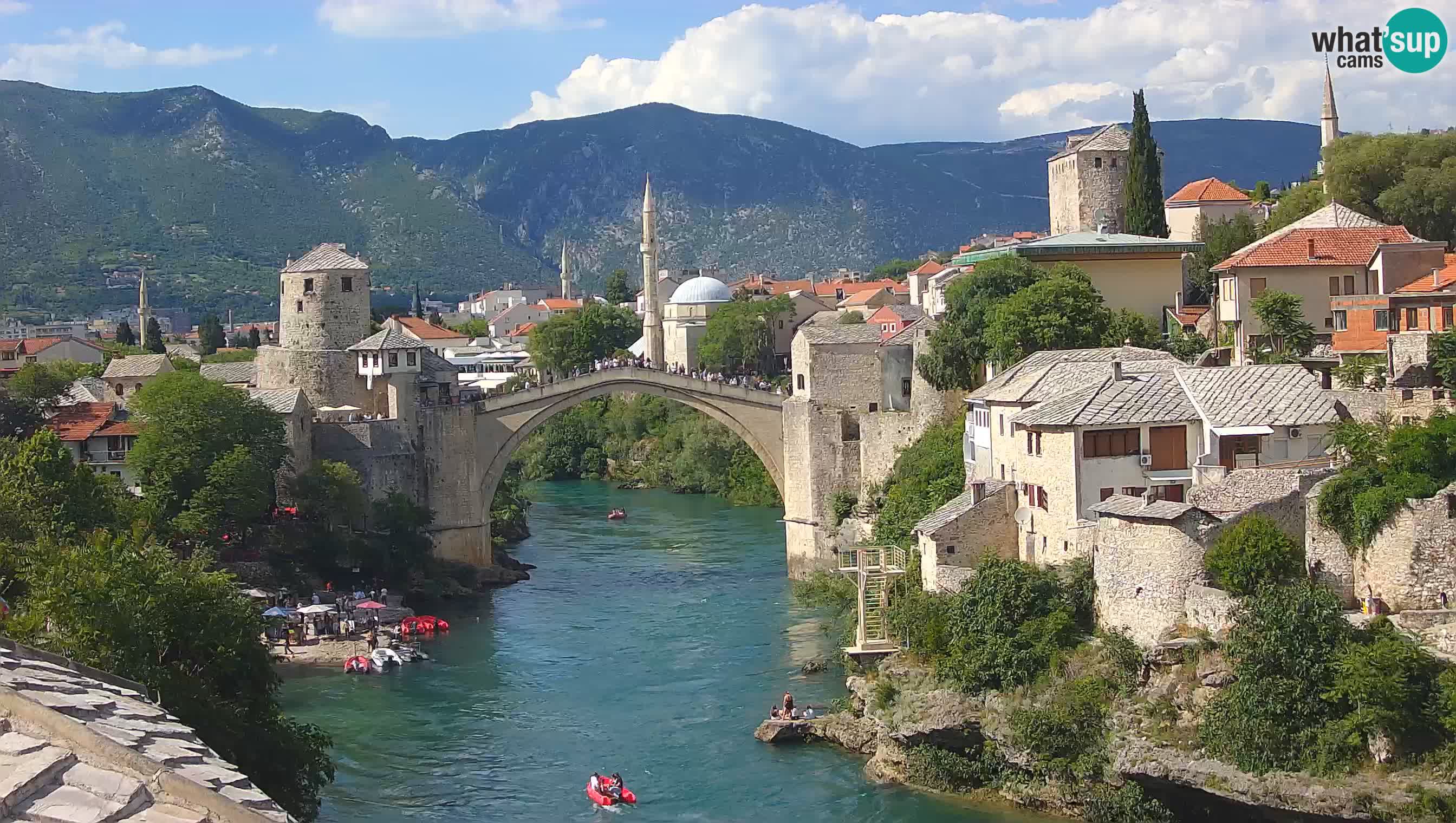 Mostar v živo – Spletna kamera na Starem mostu in reki Neretvi