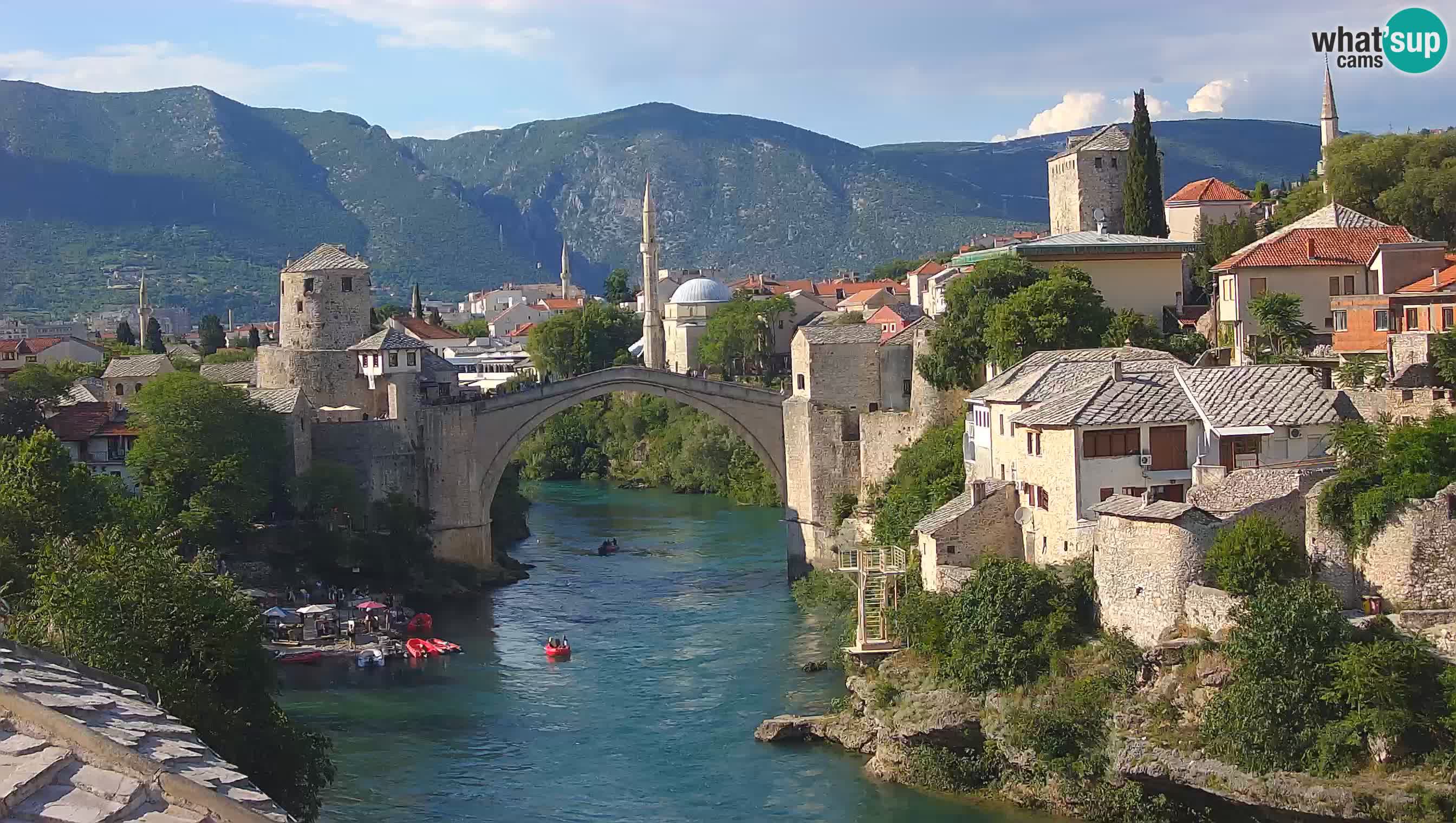 Cámara web de Mostar – El Viejo Puente sobre el río Neretva