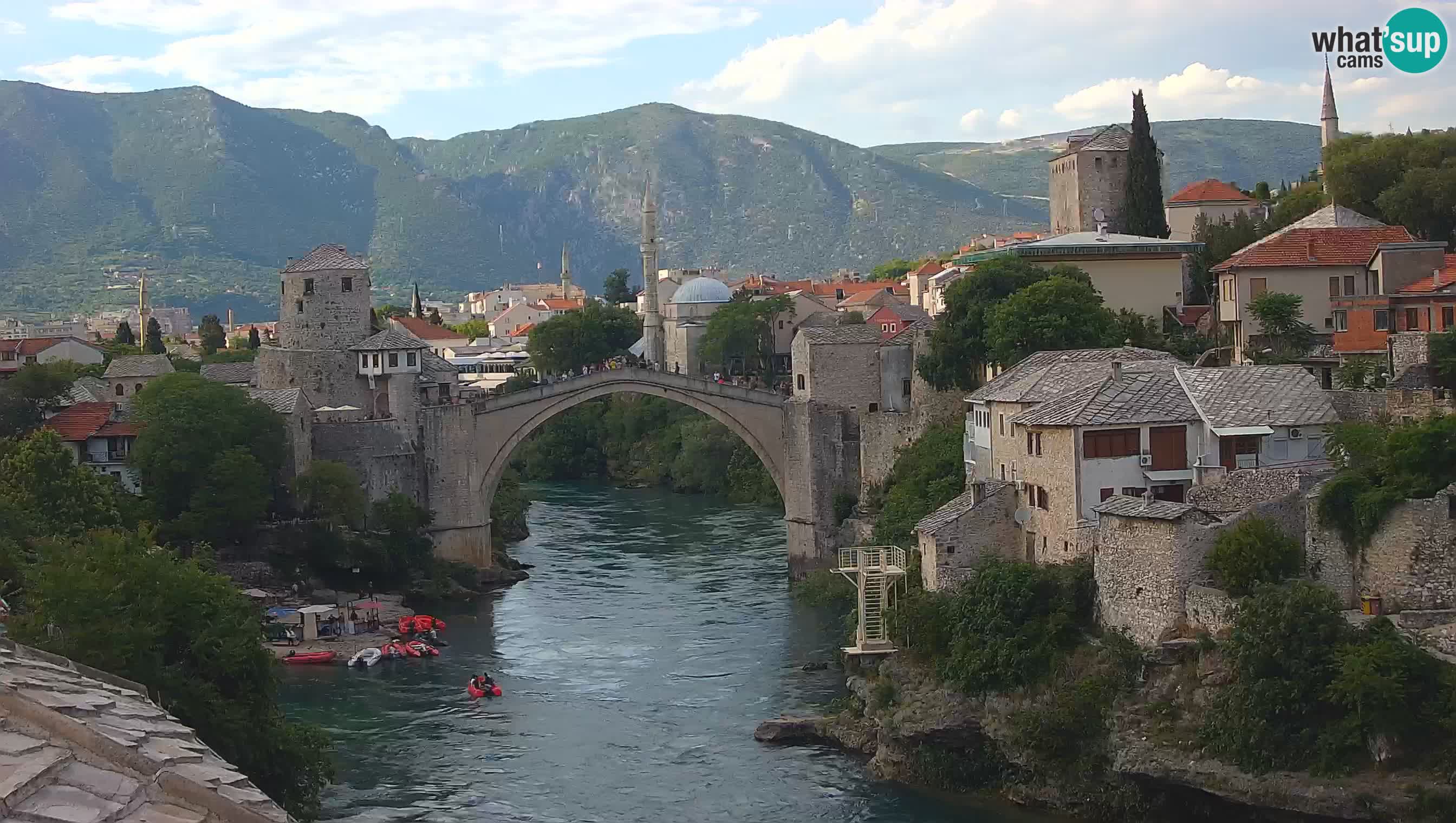 Mostar web kamera – Stari Most i rijeka Neretva – Goa Mostar
