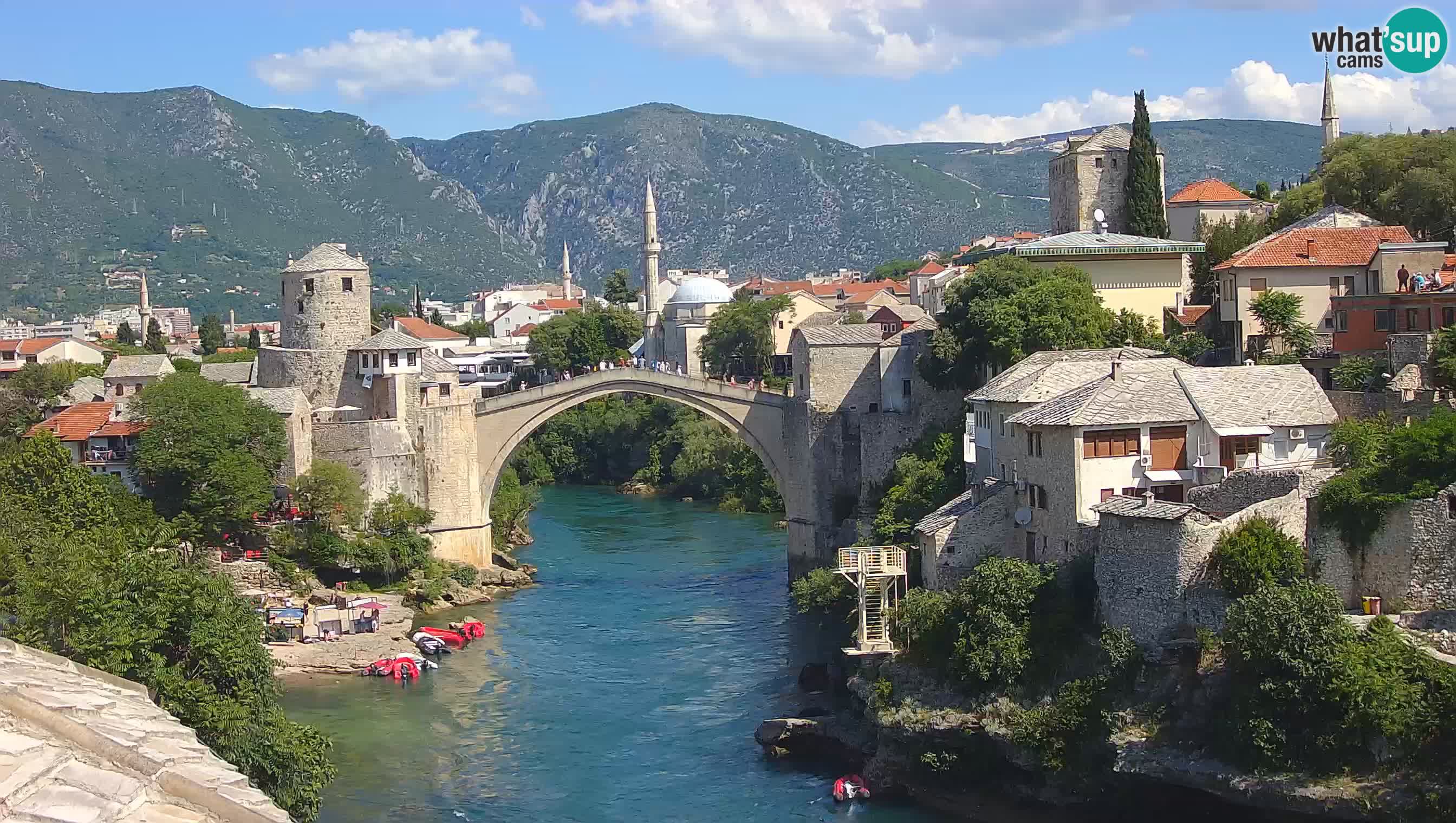 Mostar v živo – Spletna kamera na Starem mostu in reki Neretvi