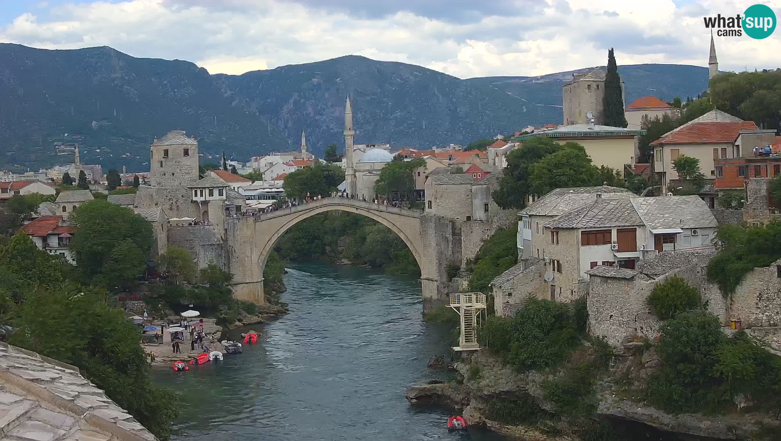 Mostar web kamera – Stari Most i rijeka Neretva – Goa Mostar