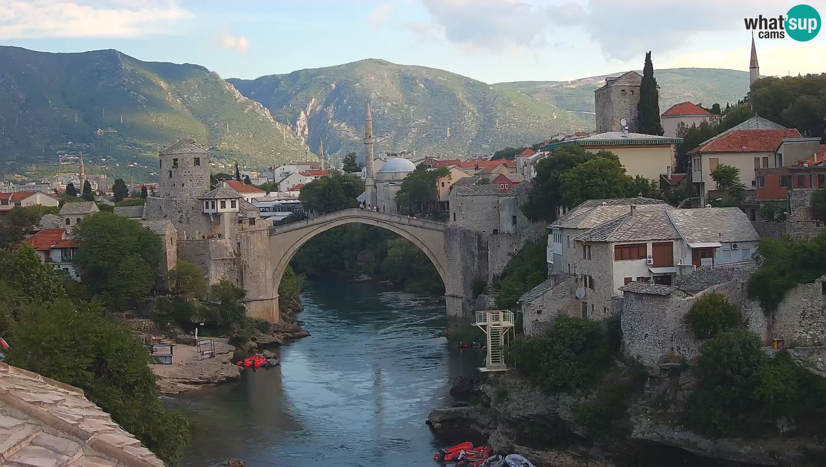 Mostar v živo – Spletna kamera na Starem mostu in reki Neretvi