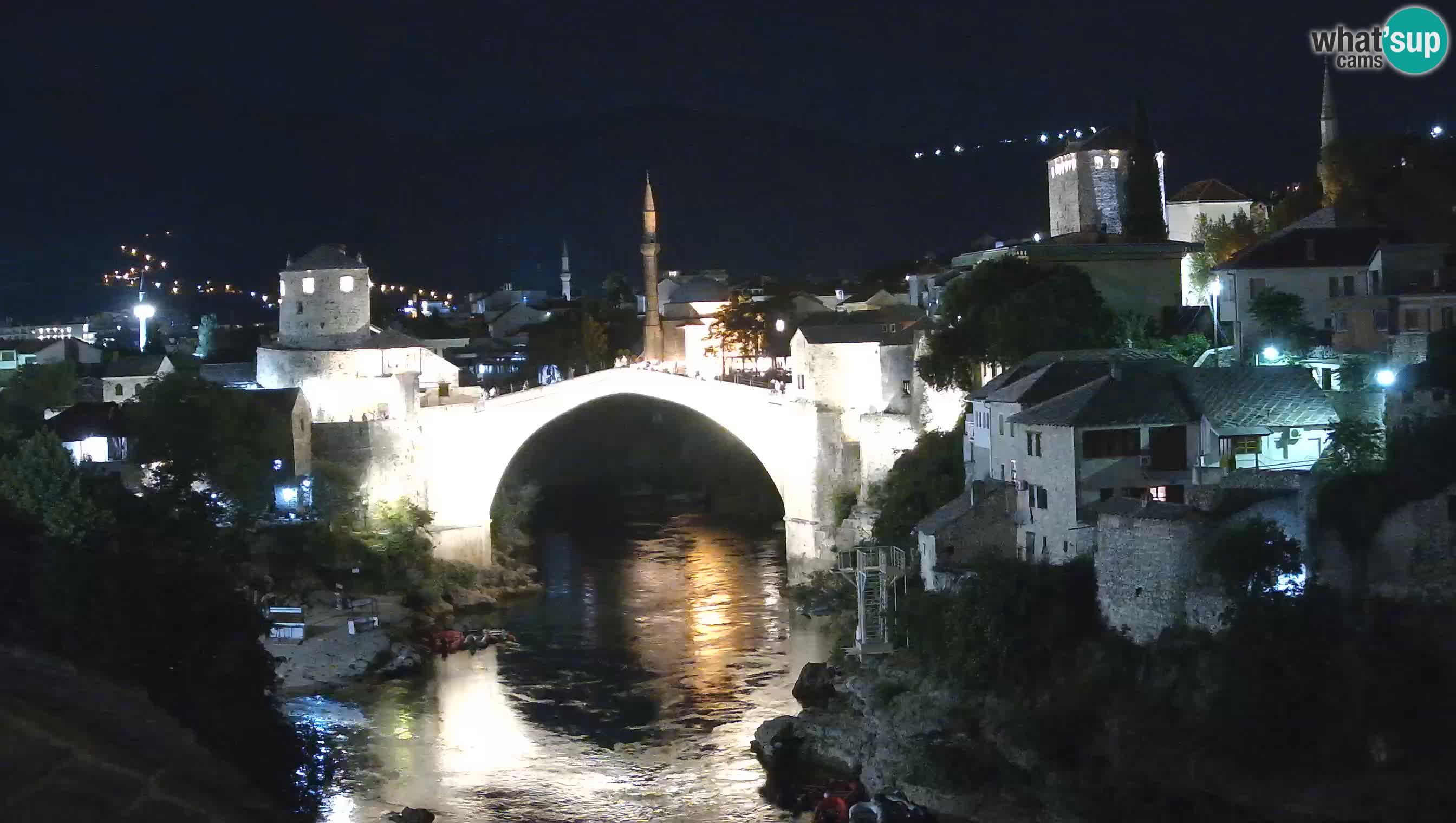 Webcam de Mostar – Le Vieux Pont sur la rivière Neretva