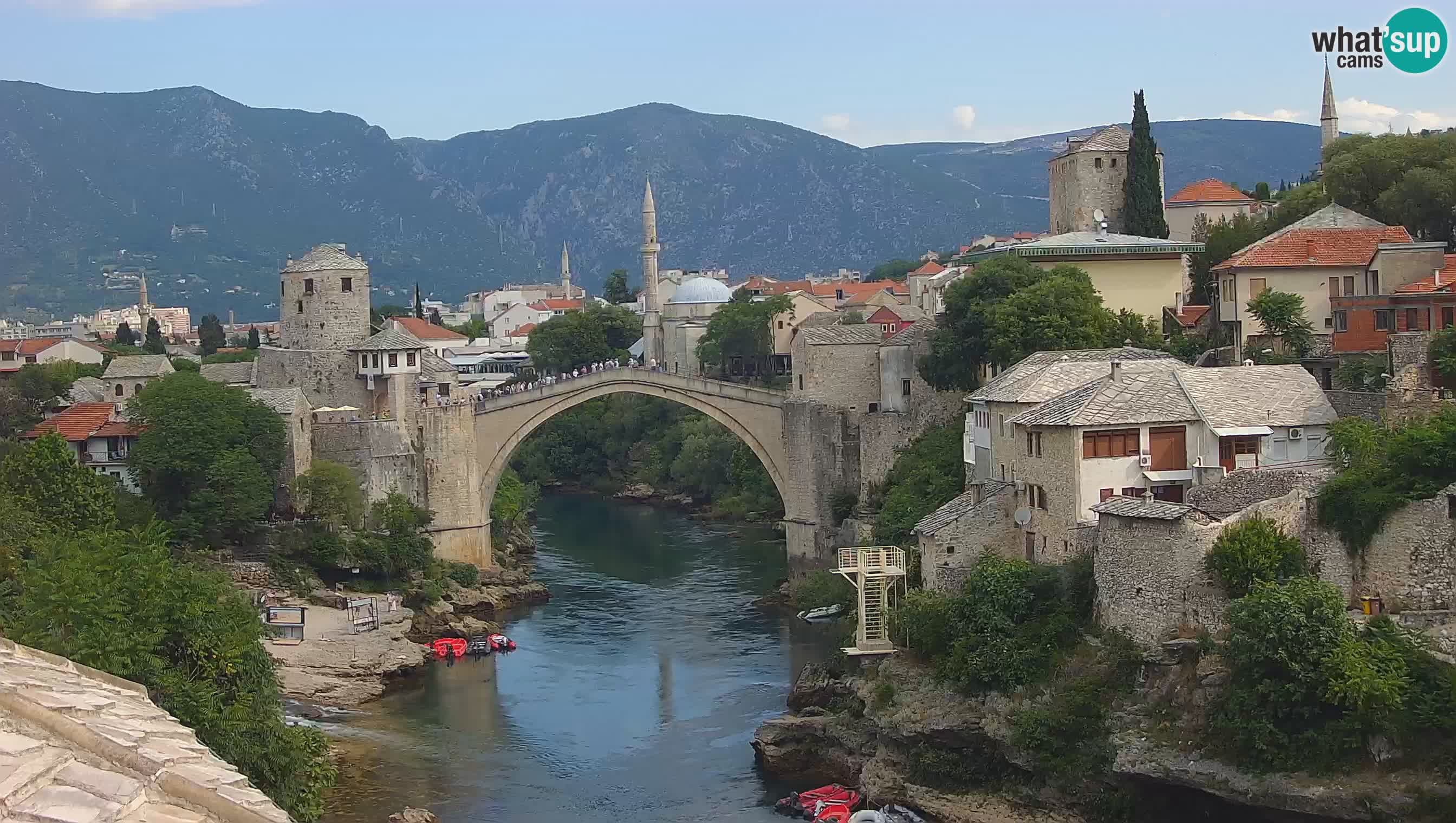 Mostar v živo – Spletna kamera na Starem mostu in reki Neretvi