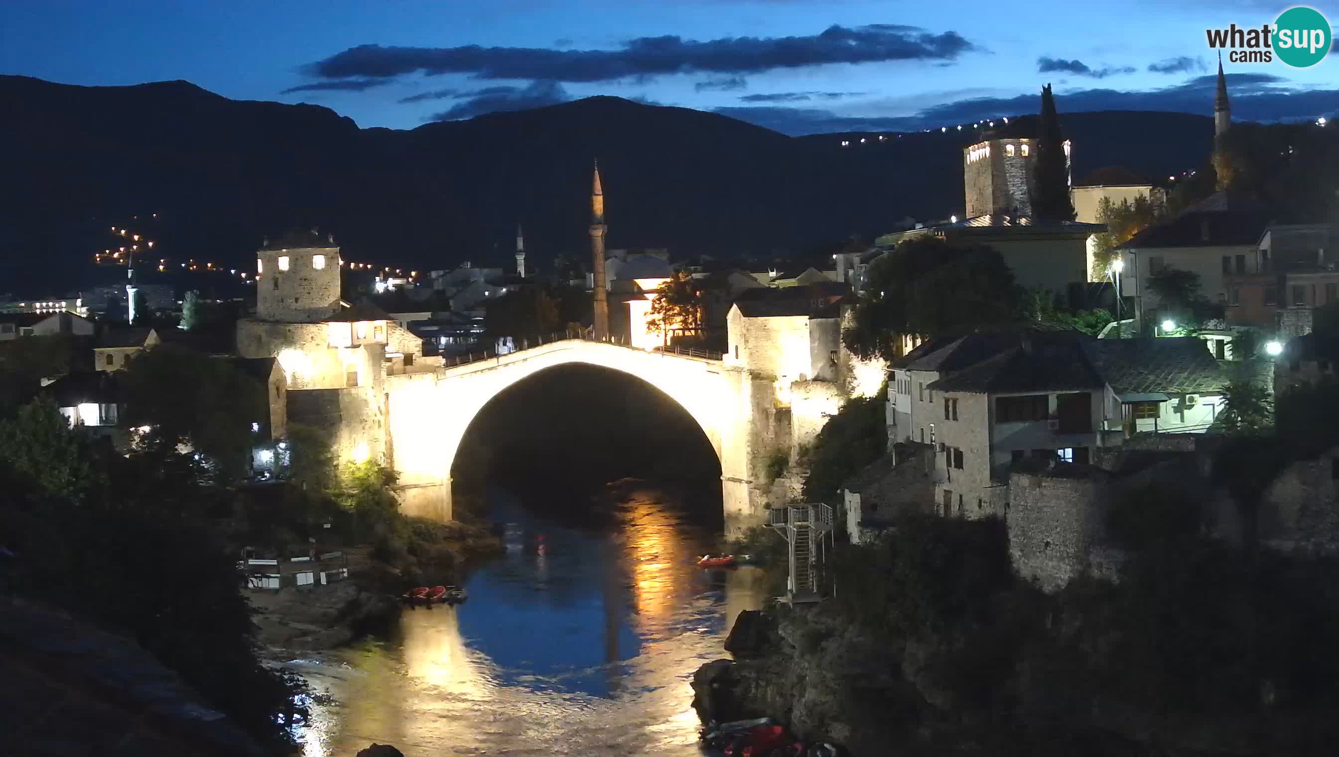 Mostar live – Webcam auf die Alte Brücke (Stari Most) und den Fluss Neretva