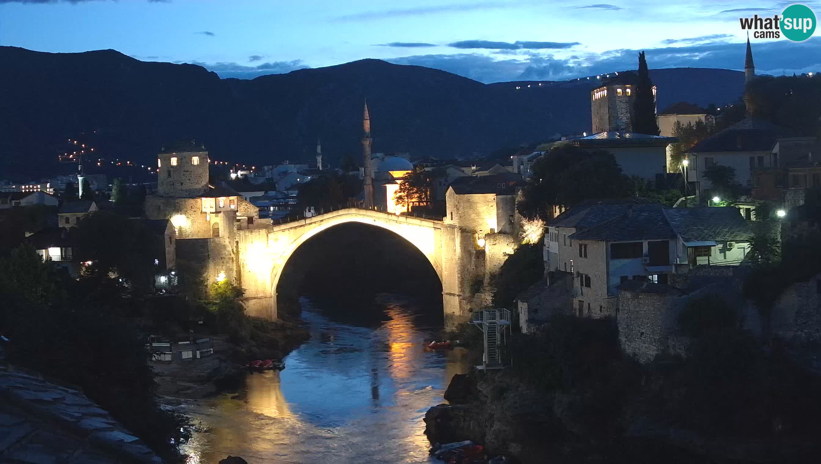 Cámara web de Mostar – El Viejo Puente sobre el río Neretva