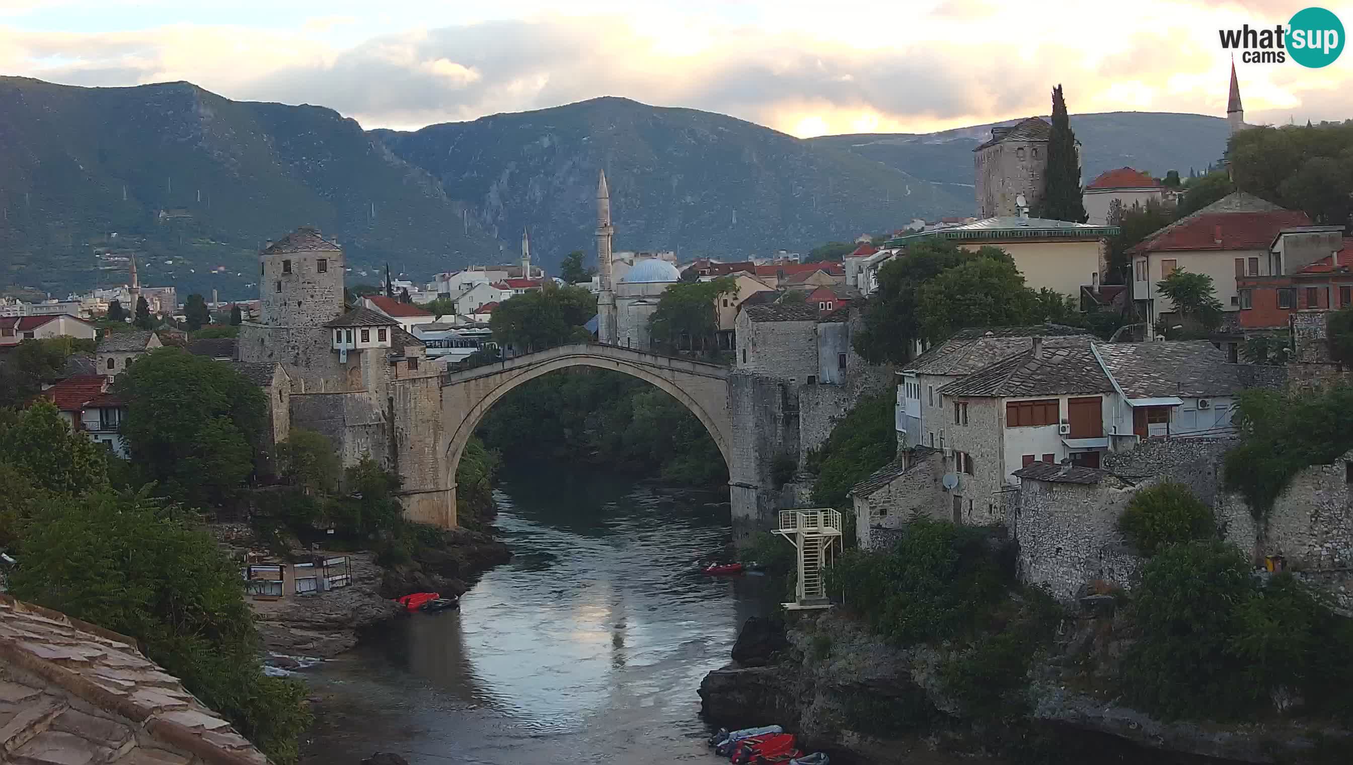 Mostar v živo – Spletna kamera na Starem mostu in reki Neretvi