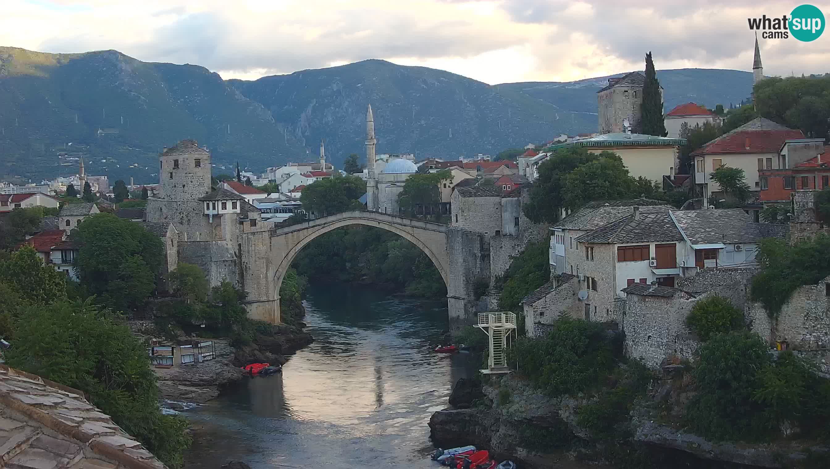 Webcam de Mostar – Le Vieux Pont sur la rivière Neretva