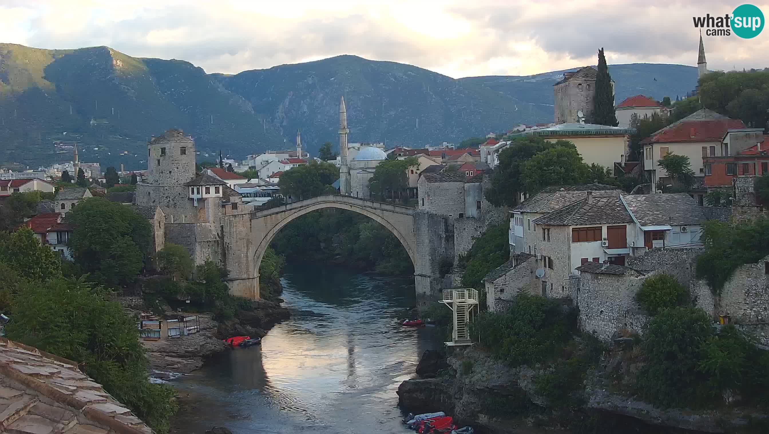 Webcam de Mostar – Le Vieux Pont sur la rivière Neretva