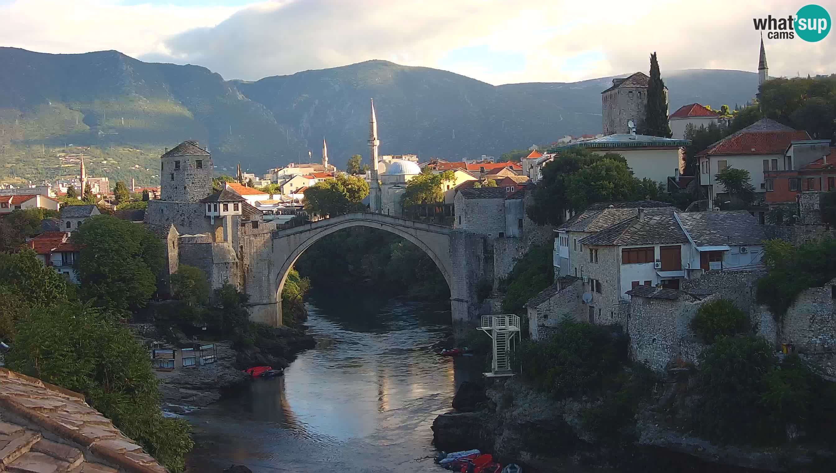 Cámara web de Mostar – El Viejo Puente sobre el río Neretva