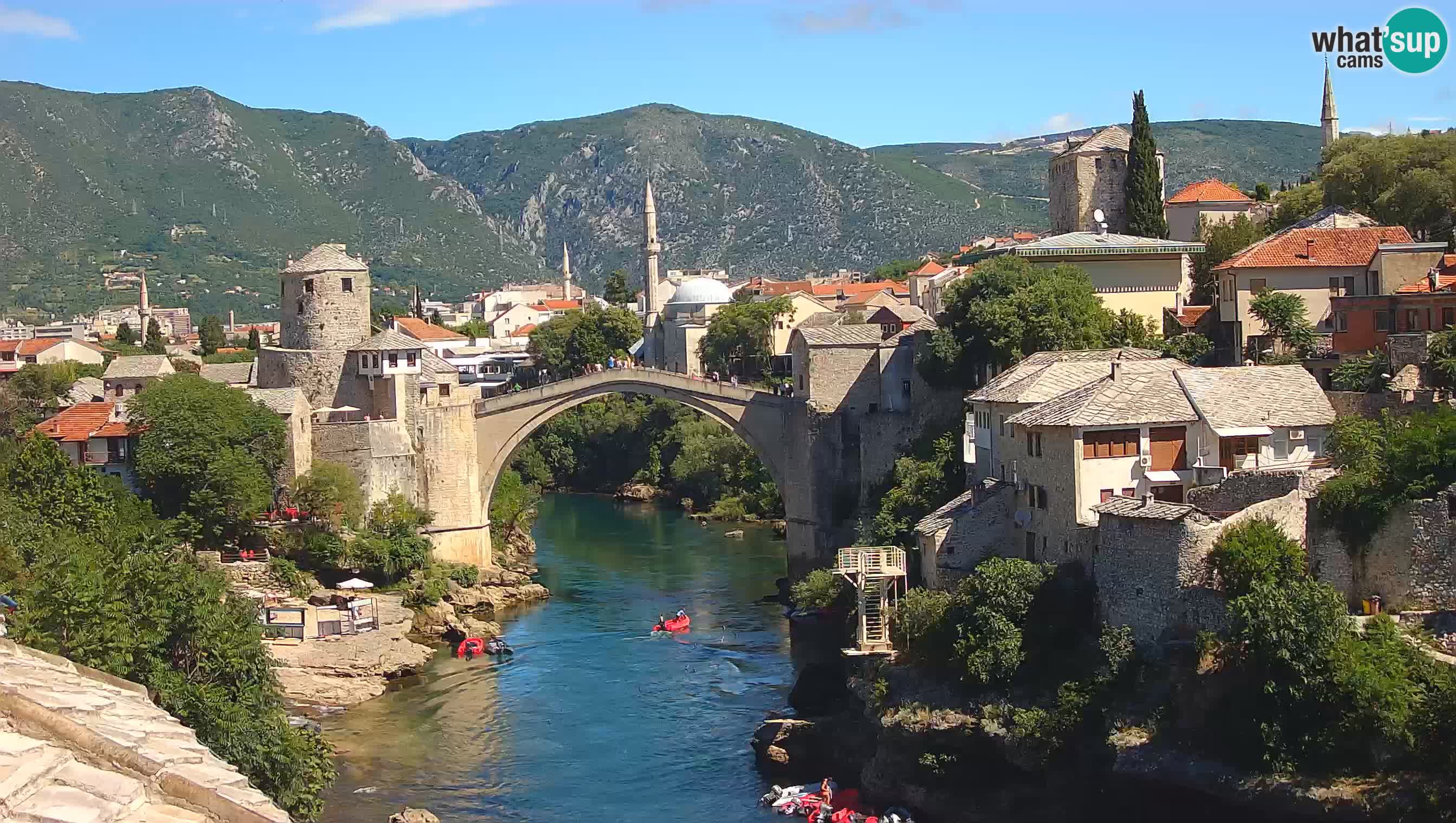 Mostar web kamera – Stari Most i rijeka Neretva – Goa Mostar