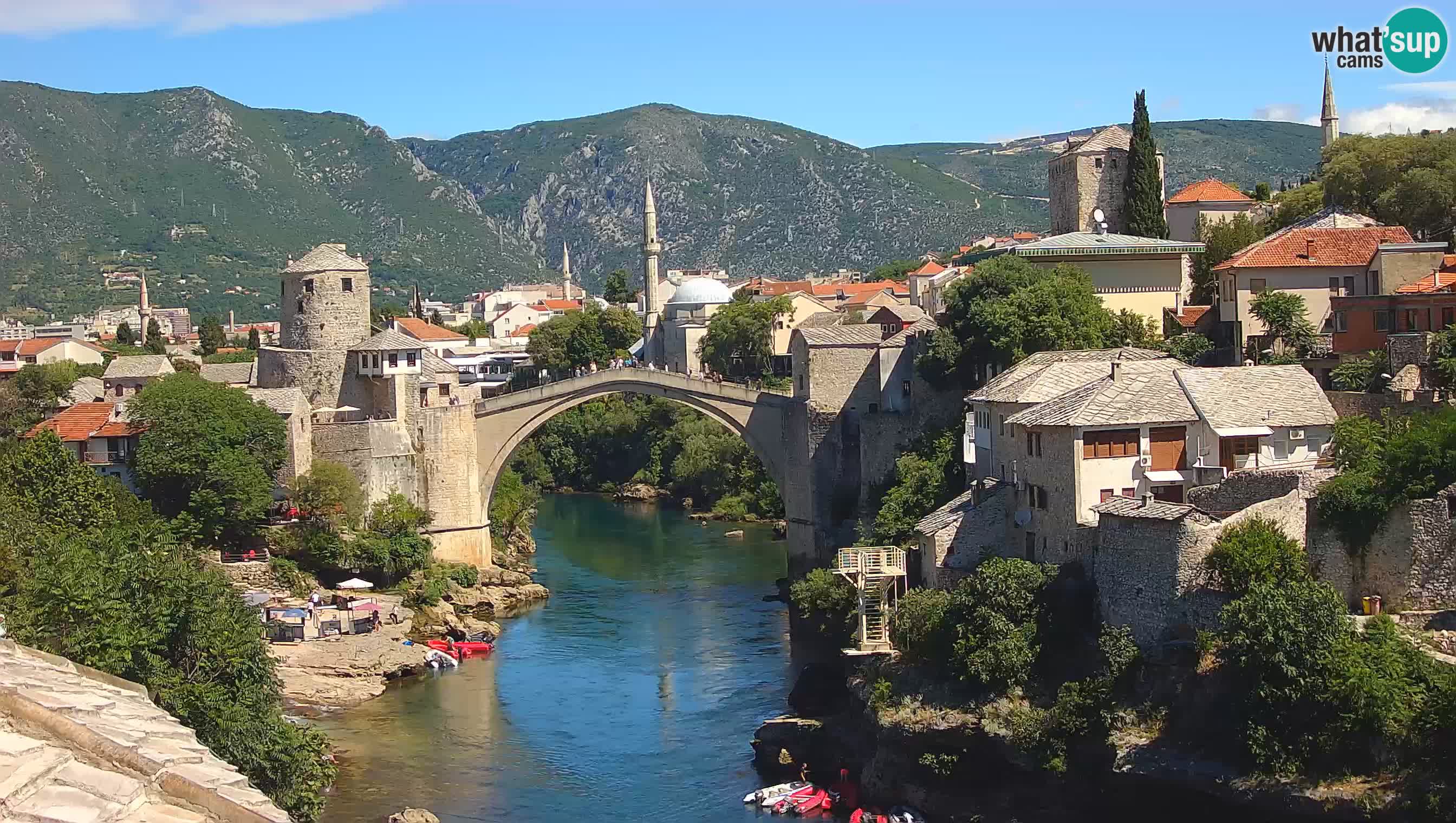 Mostar web kamera – Stari Most i rijeka Neretva – Goa Mostar