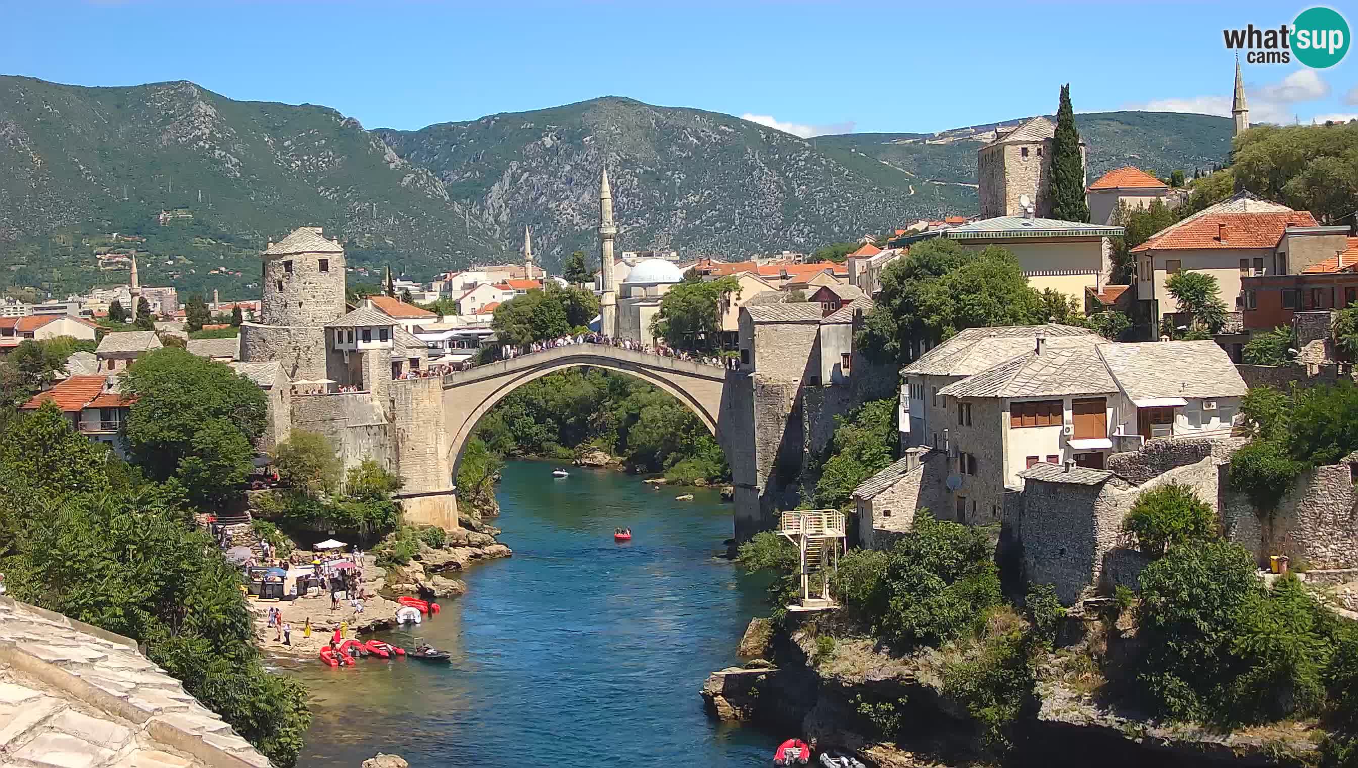 Live Webcam of Mostar – Stari Most (Old Bridge) and Neretva River