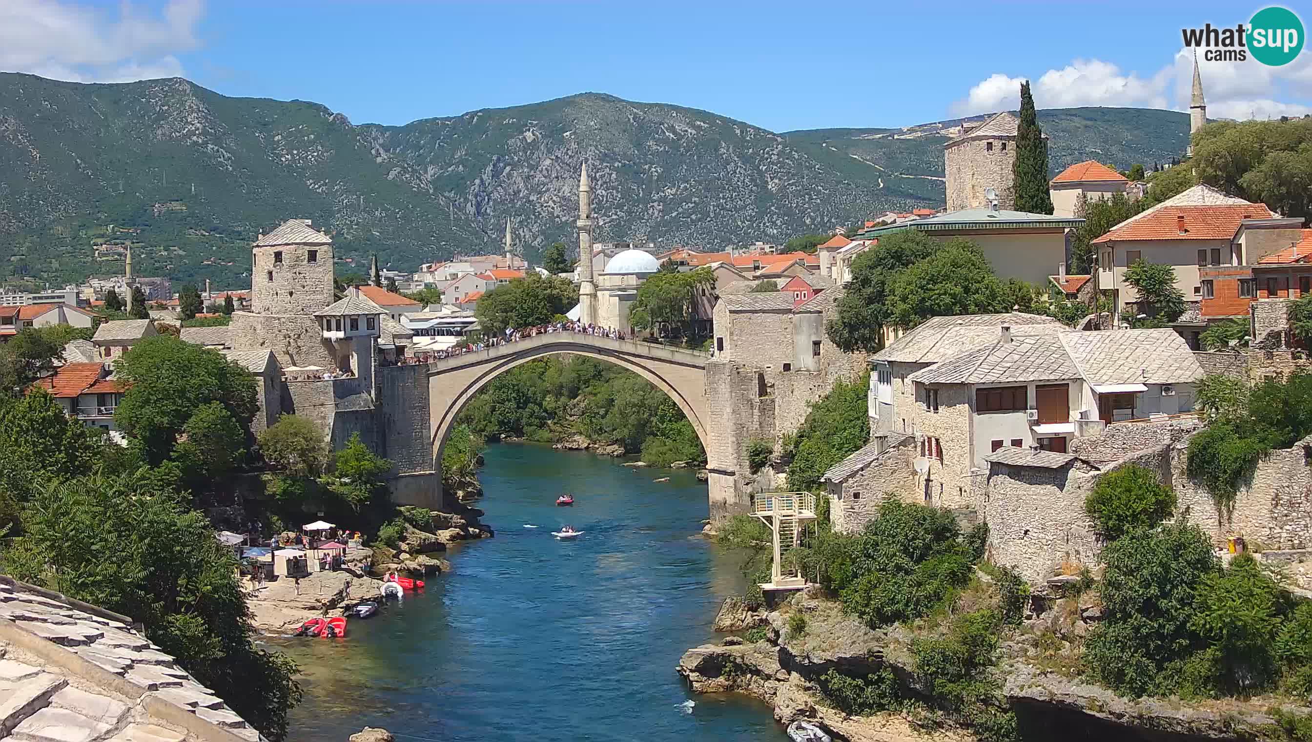Cámara web de Mostar – El Viejo Puente sobre el río Neretva
