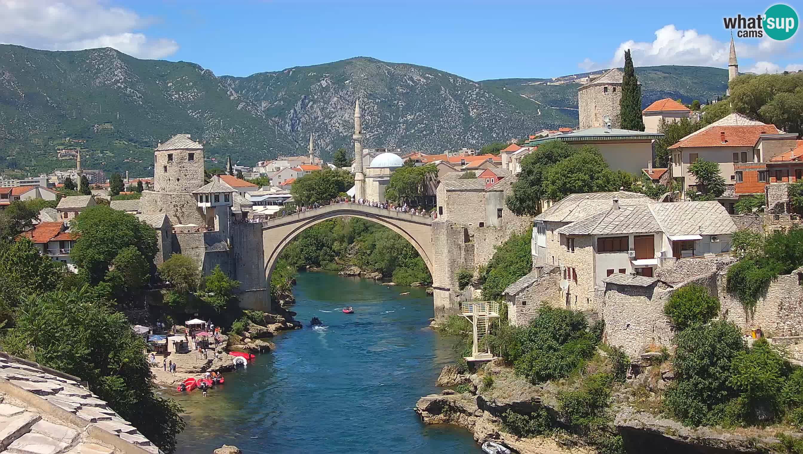 Mostar web kamera – Stari Most i rijeka Neretva – Goa Mostar